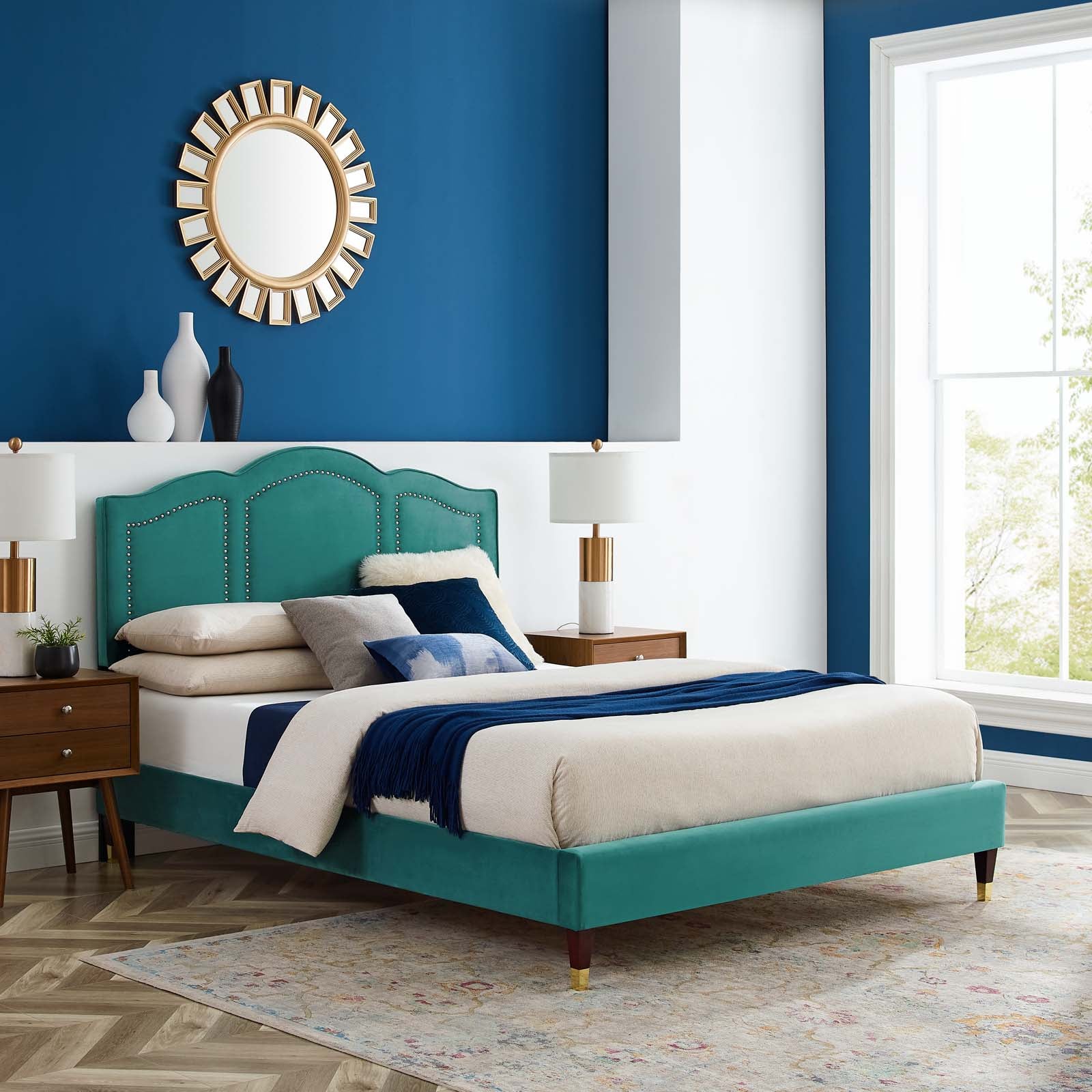 Emerson Performance Velvet King Platform Bed By Modway - MOD-6860 - Image 77