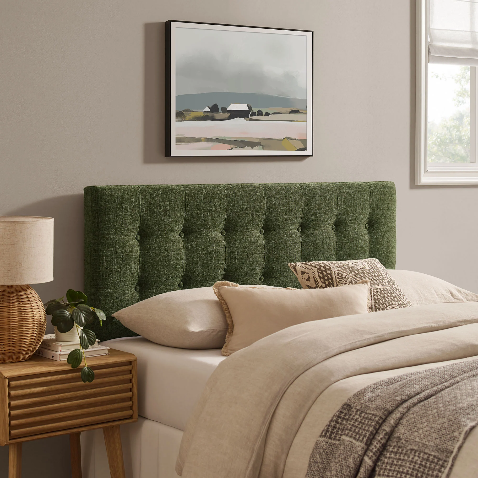 Emily Fabric Upholstered Full Size Headboard by Modway - Image 22
