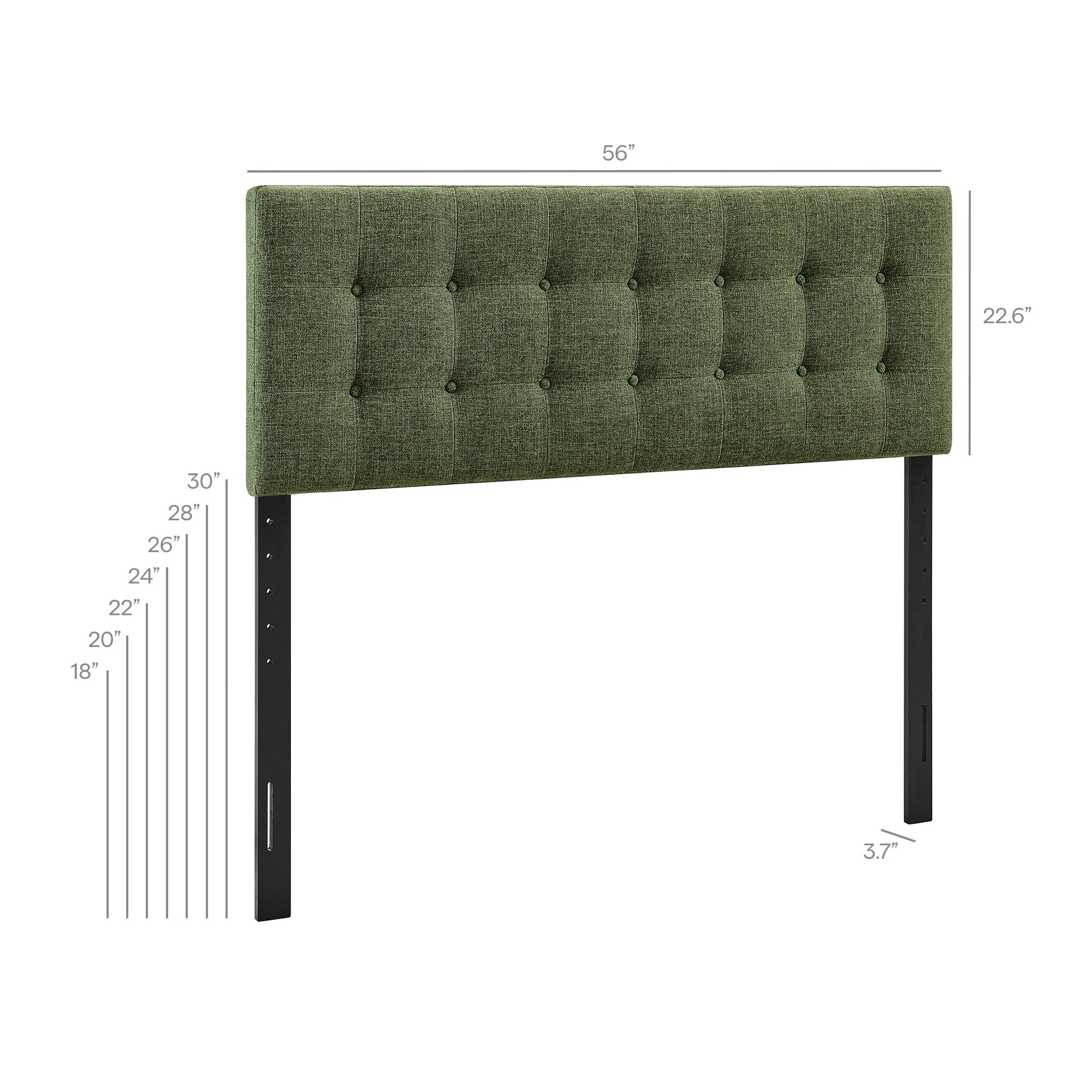 Emily Fabric Upholstered Full Size Headboard by Modway - Image 24