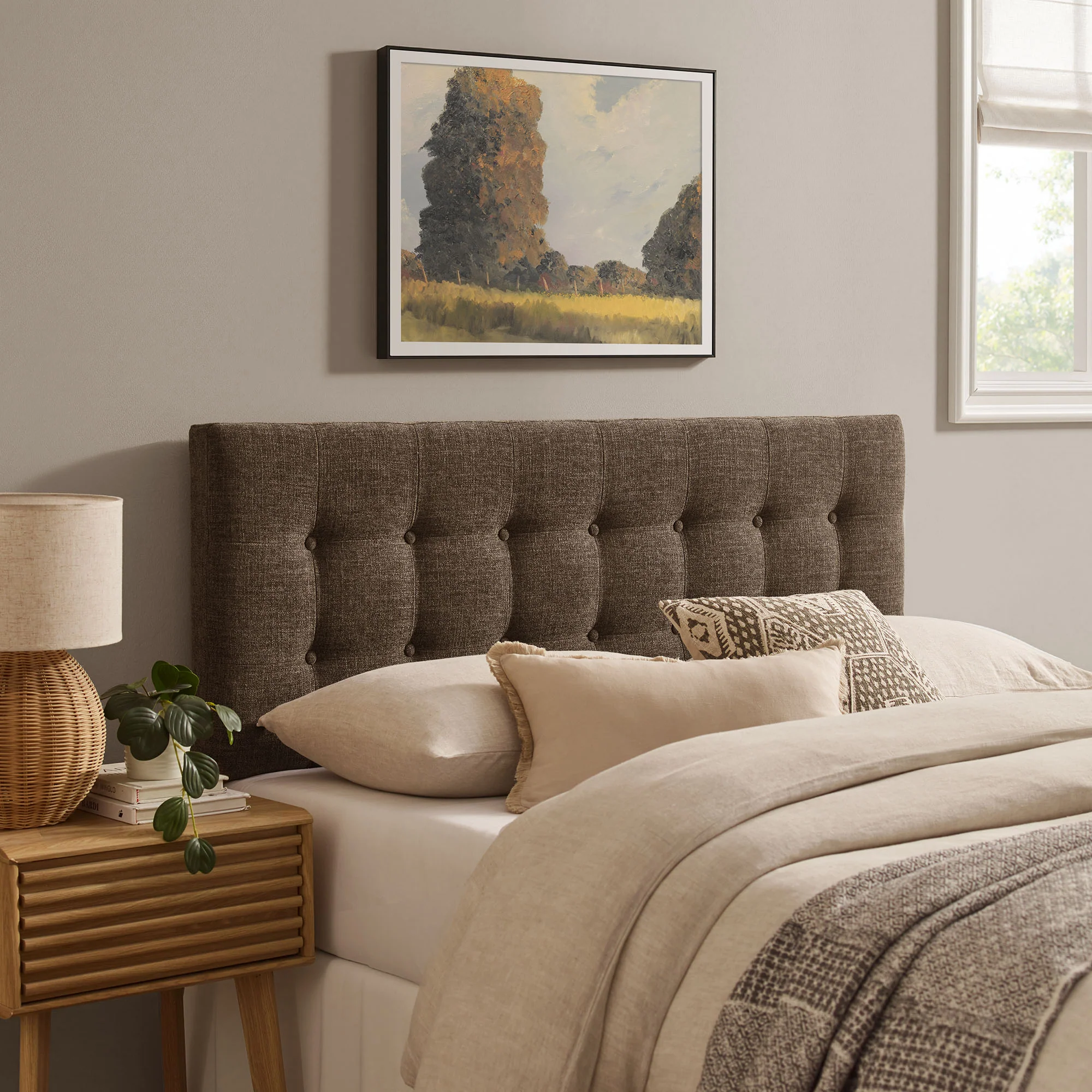 Emily Fabric Upholstered Full Size Headboard by Modway - Image 38