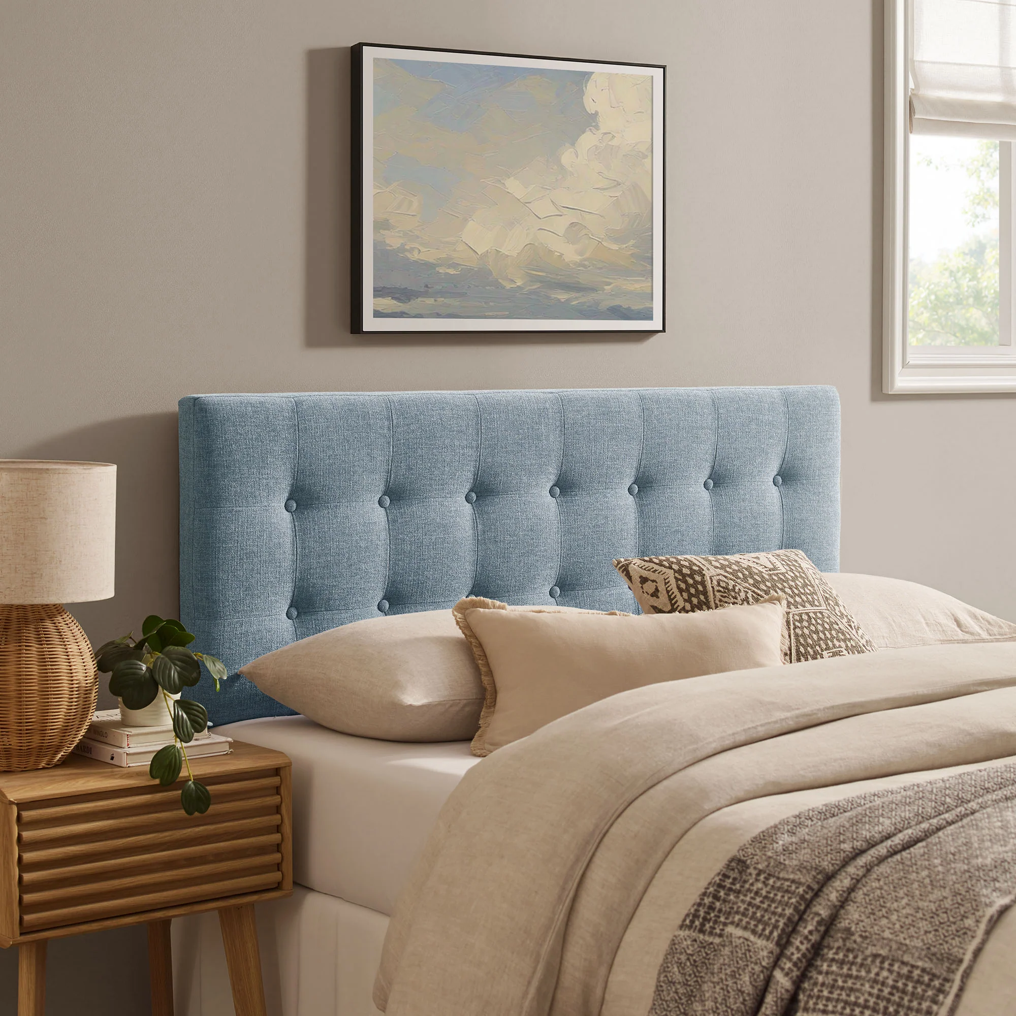 Emily Fabric Upholstered Full Size Headboard by Modway - Image 46