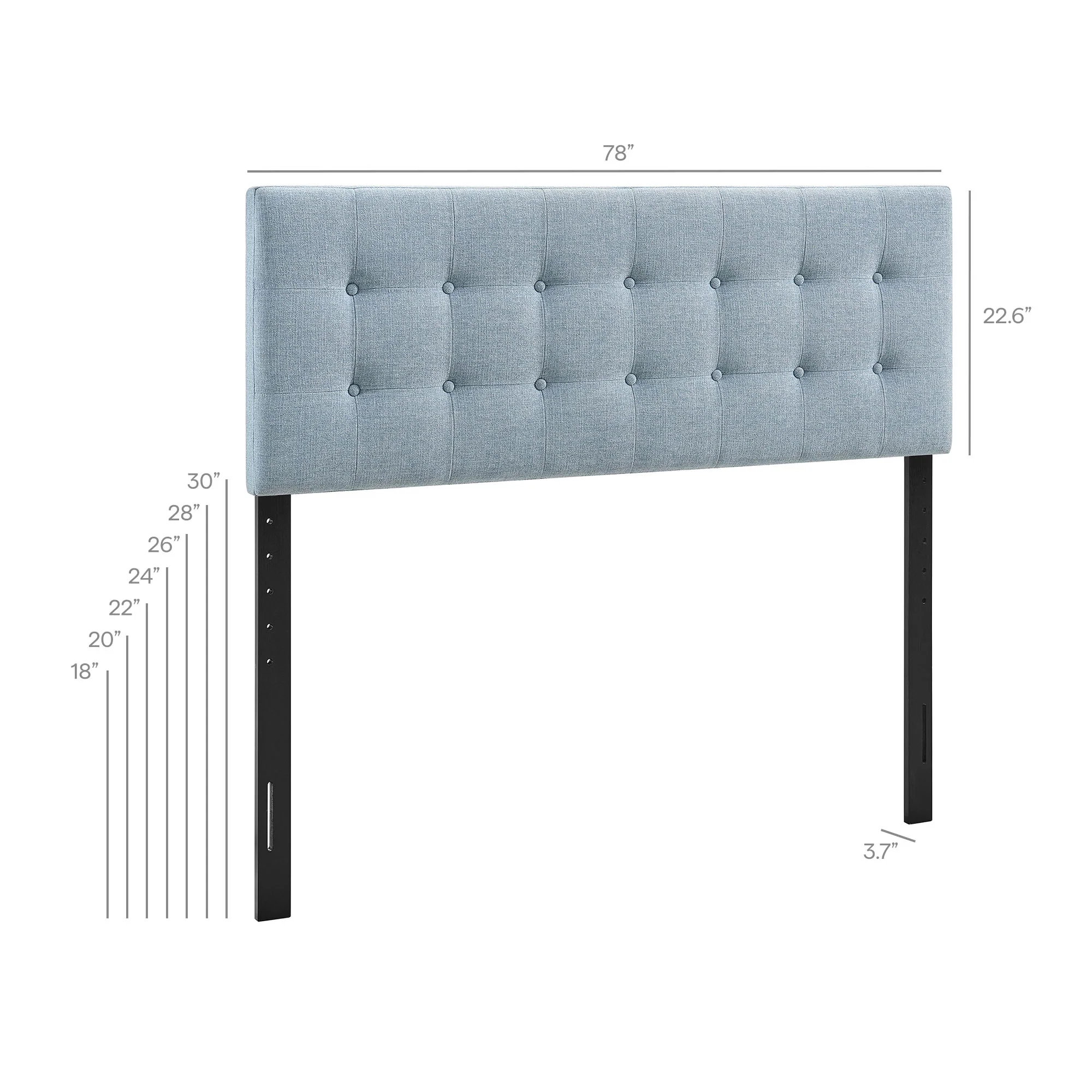 Emily Fabric Upholstered King Size Headboard by Modway - Image 48