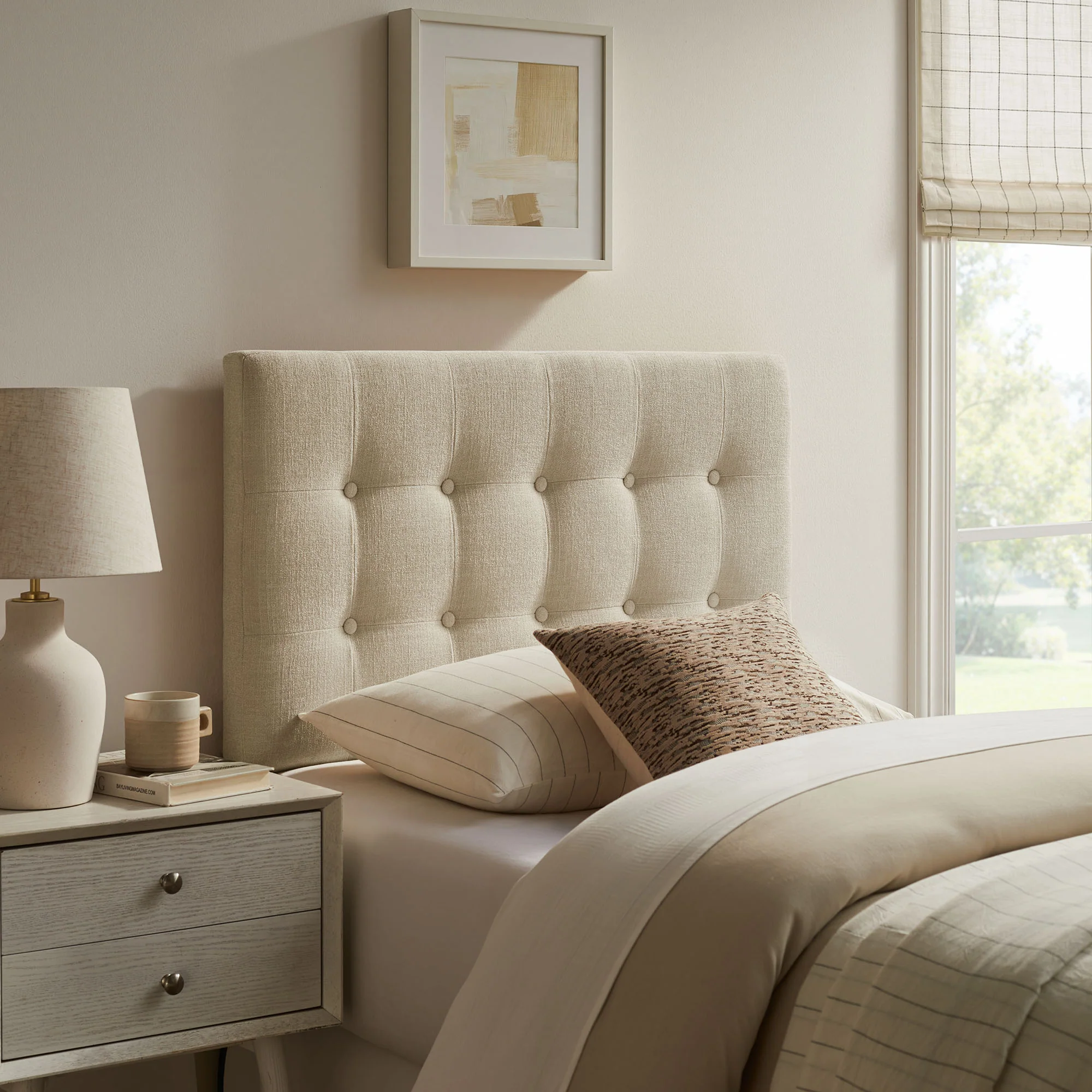 Emily Fabric Upholstered Twin Size Headboard by Modway - Image 14