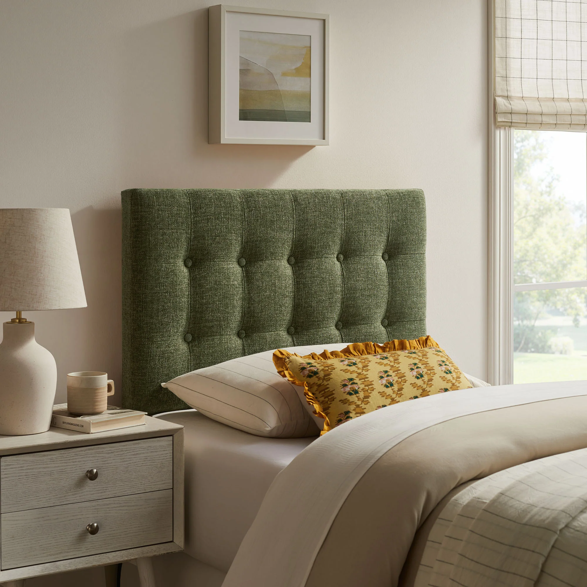 Emily Fabric Upholstered Twin Size Headboard by Modway - Image 22