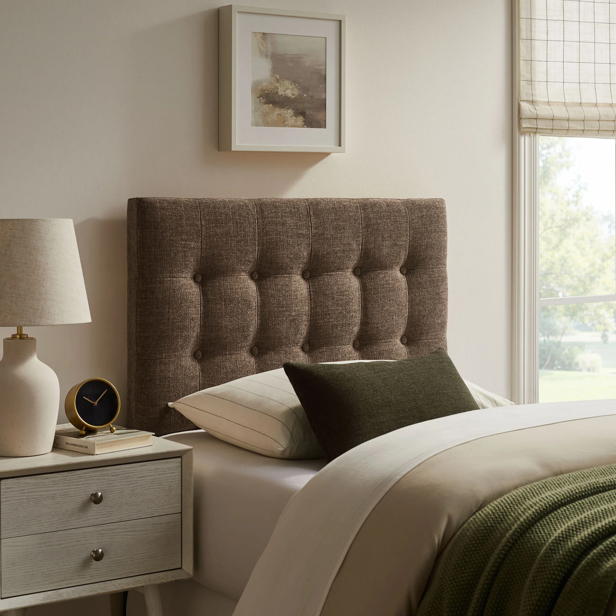 Emily Fabric Upholstered Twin Size Headboard by Modway - Image 38