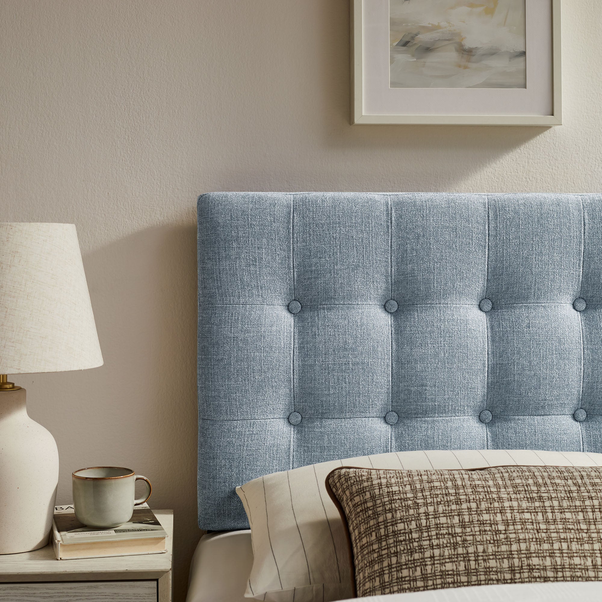 Emily Fabric Upholstered Twin Size Headboard by Modway - Image 45