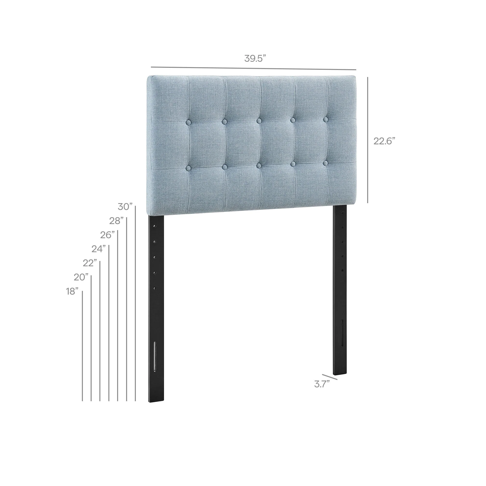Emily Fabric Upholstered Twin Size Headboard by Modway - Image 48
