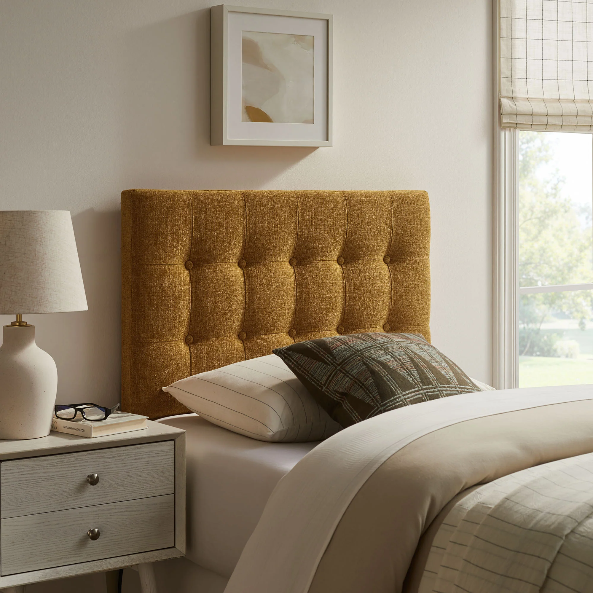 Emily Fabric Upholstered Twin Size Headboard by Modway - Image 6