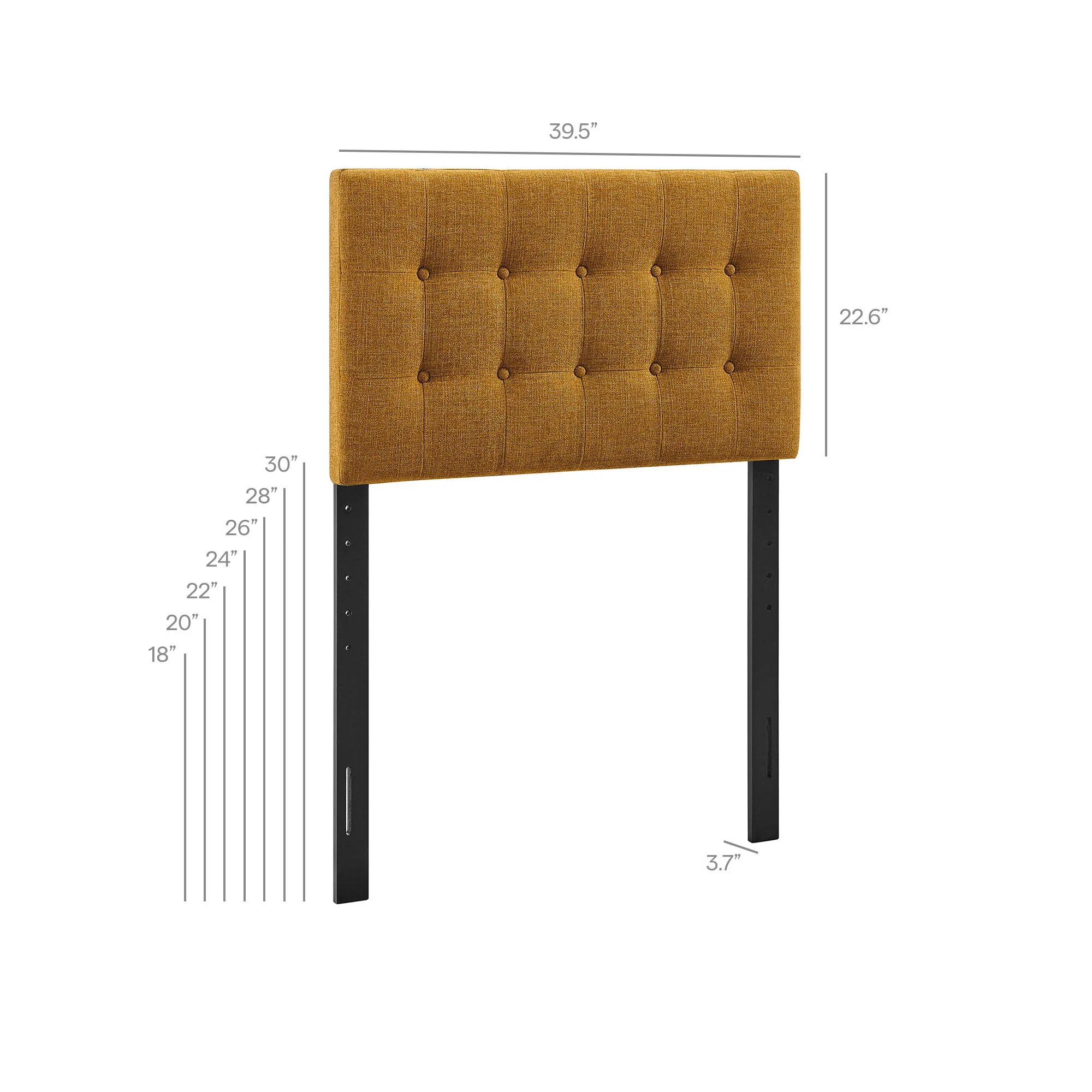 Emily Fabric Upholstered Twin Size Headboard by Modway - Image 8