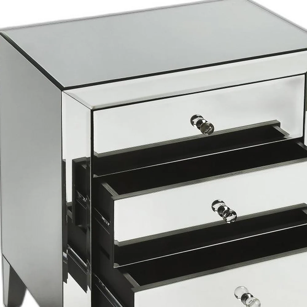 Emily Mirrored Chest By Homeroots - Image 4
