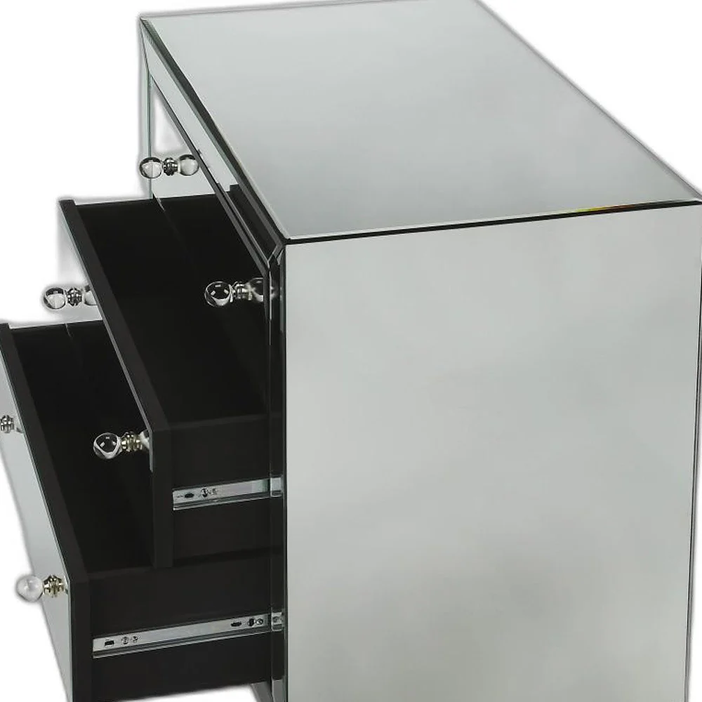 Emily Mirrored Drawer Chest By Homeroots - Image 4