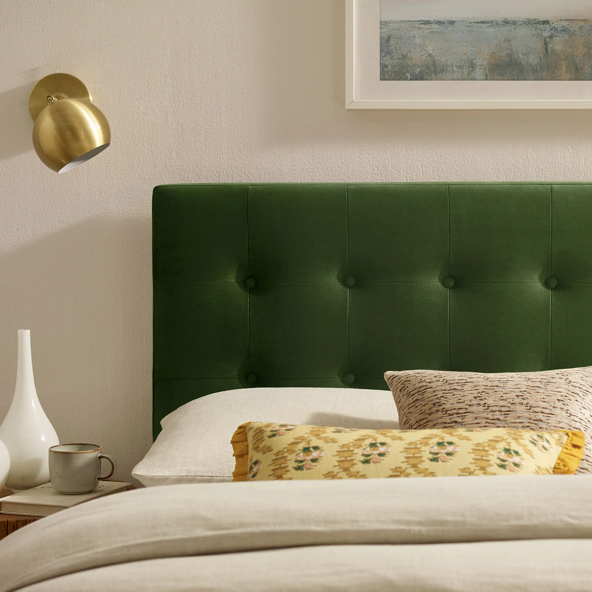 Emily Stain-Resistant Performance Velvet Full Size Headboard by Modway - Image 29