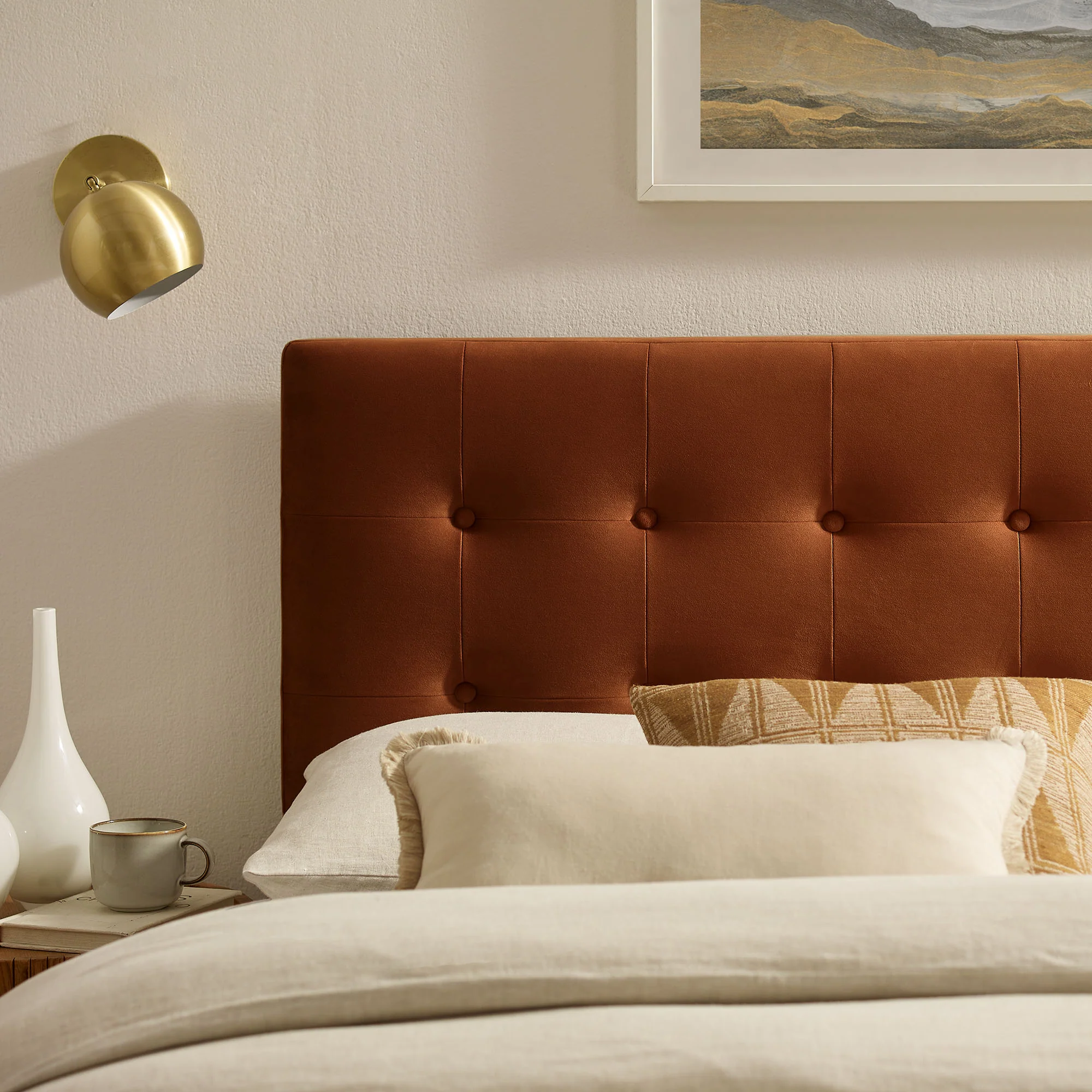 Emily Stain-Resistant Performance Velvet Full Size Headboard by Modway - Image 45