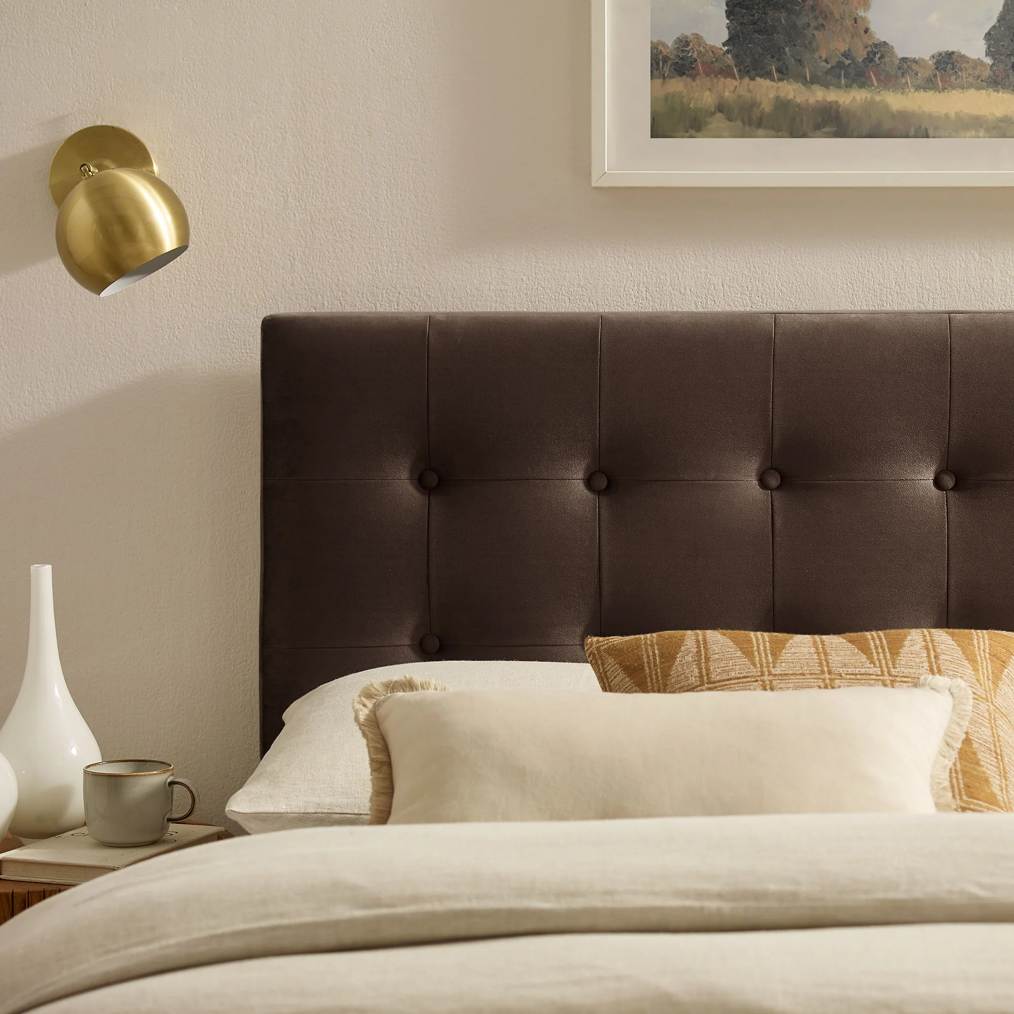 Emily Stain-Resistant Performance Velvet King Size Headboard by Modway - Image 21