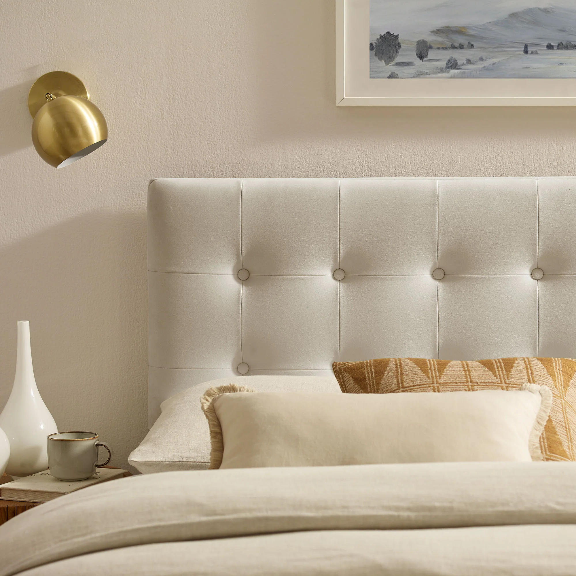 Emily Stain-Resistant Performance Velvet King Size Headboard by Modway - Image 5