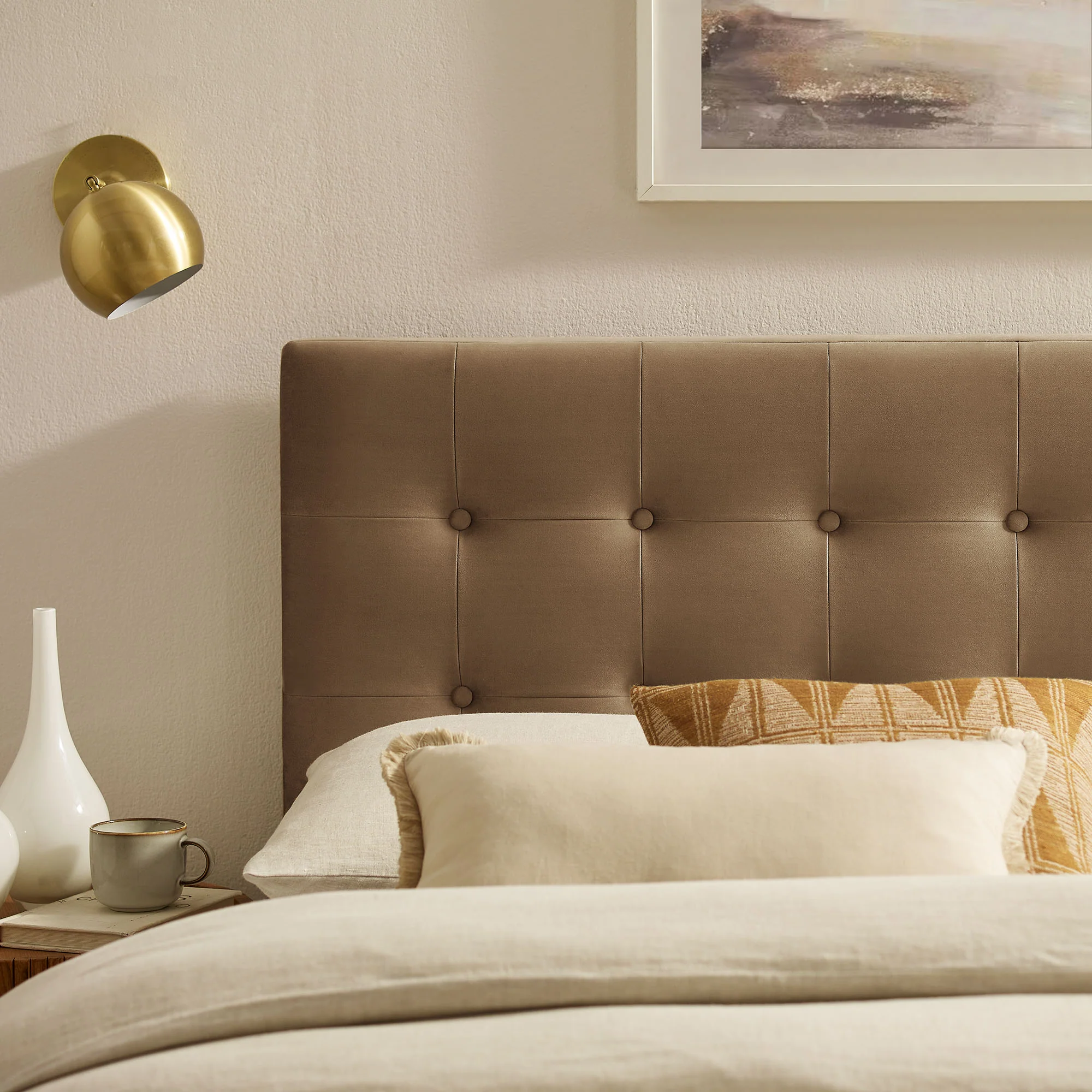Emily Stain-Resistant Performance Velvet King Size Headboard by Modway - Image 53