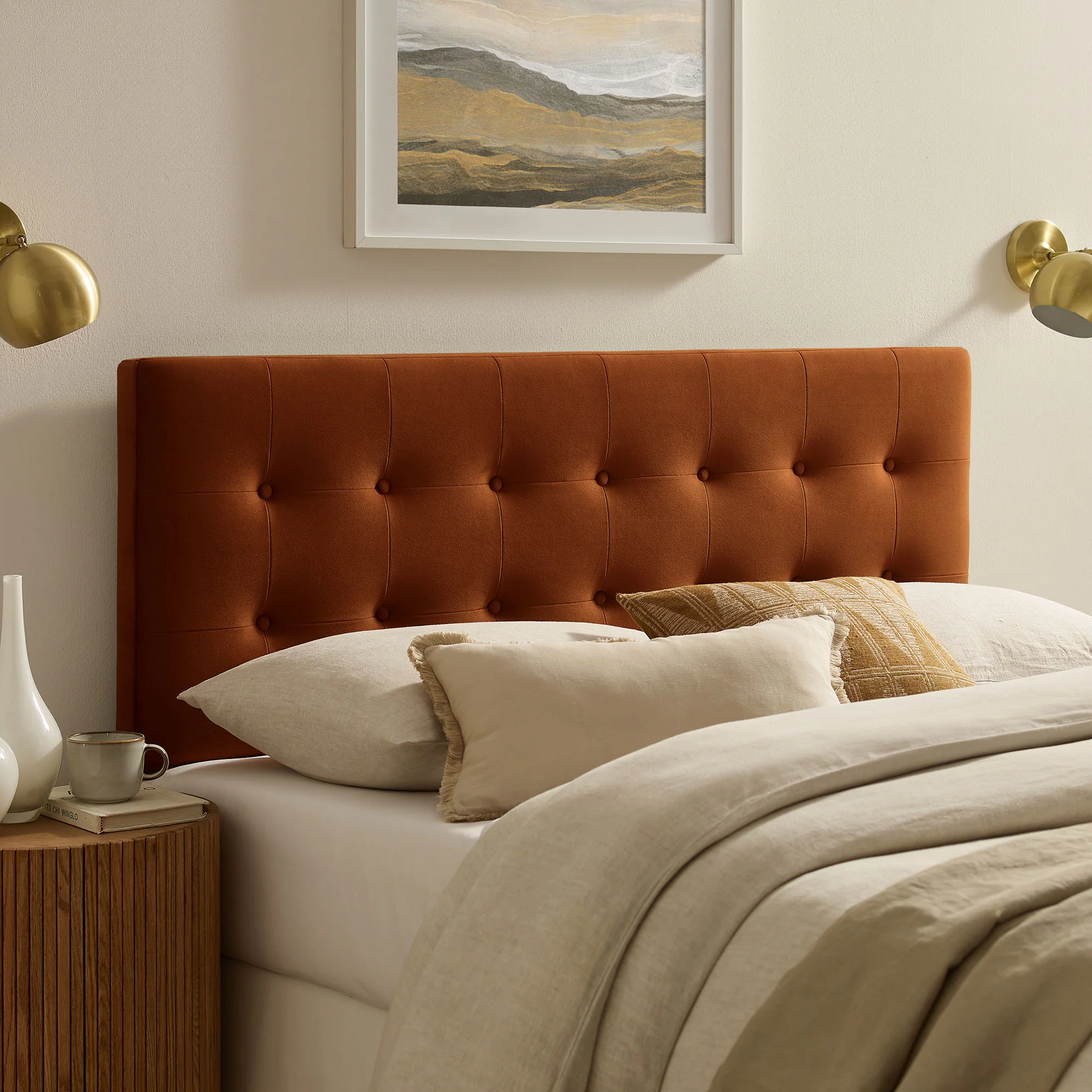 Emily Stain-Resistant Performance Velvet Queen Size Headboard by Modway - Image 46