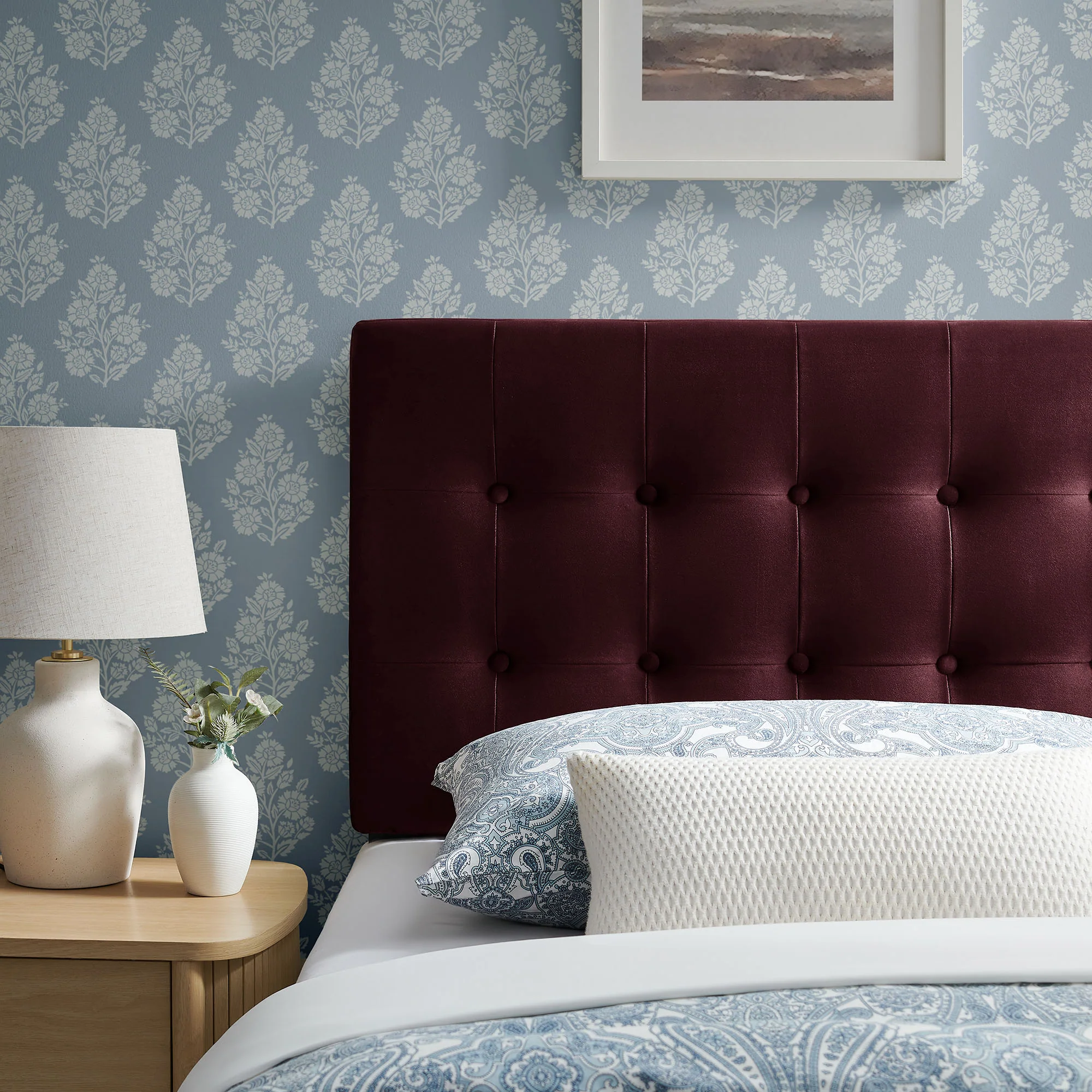 Emily Stain-Resistant Performance Velvet Twin Size Headboard by Modway - Image 37