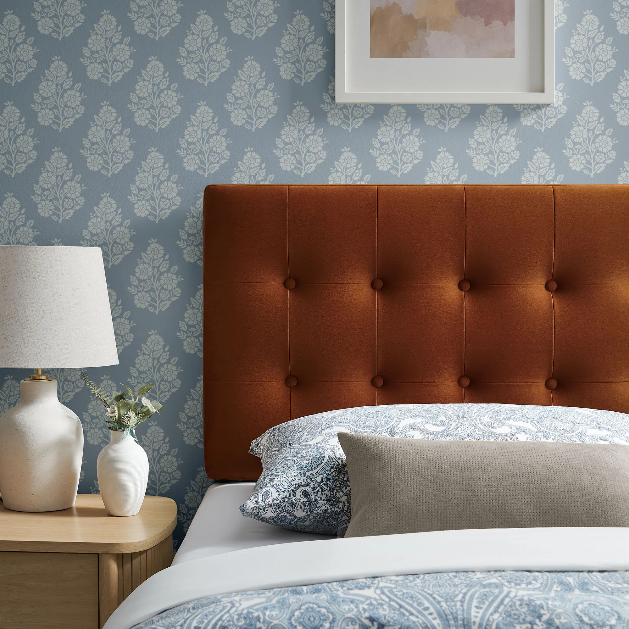 Emily Stain-Resistant Performance Velvet Twin Size Headboard by Modway - Image 45