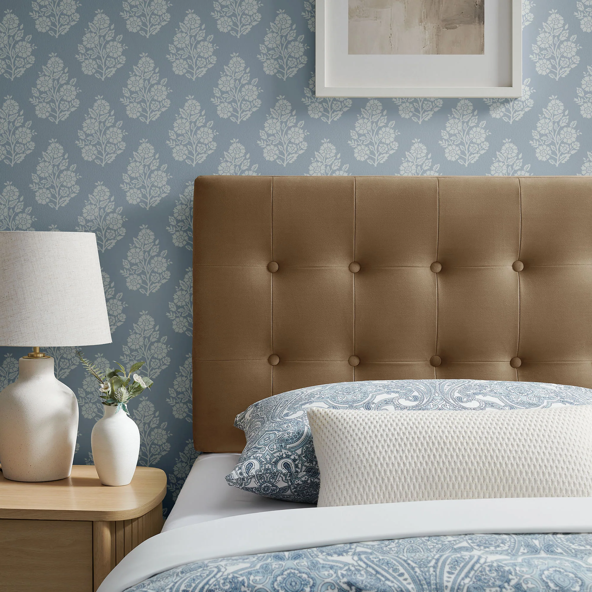 Emily Stain-Resistant Performance Velvet Twin Size Headboard by Modway - Image 53