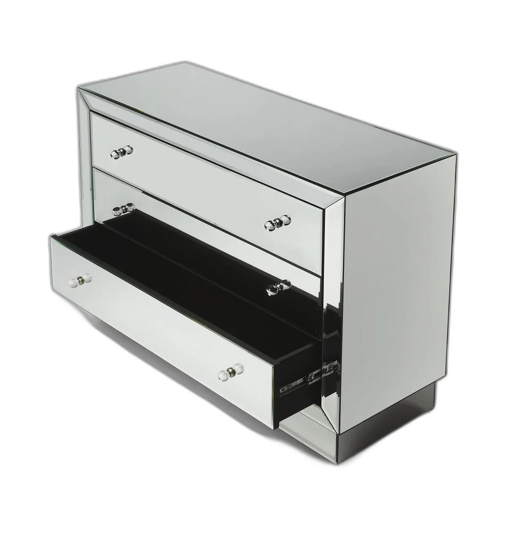 Emma Mirrored Chest By Homeroots - Image 2