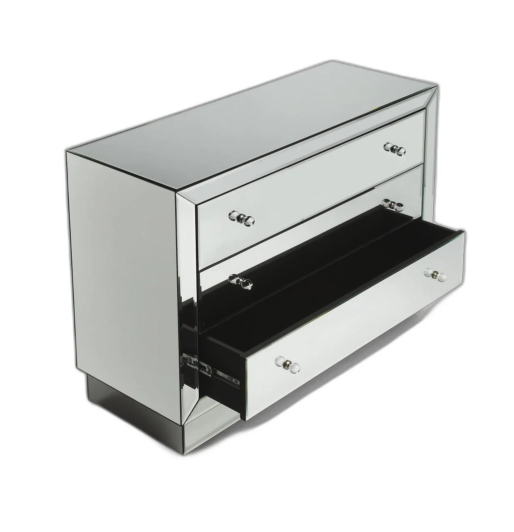 Emma Mirrored Chest By Homeroots - Image 3
