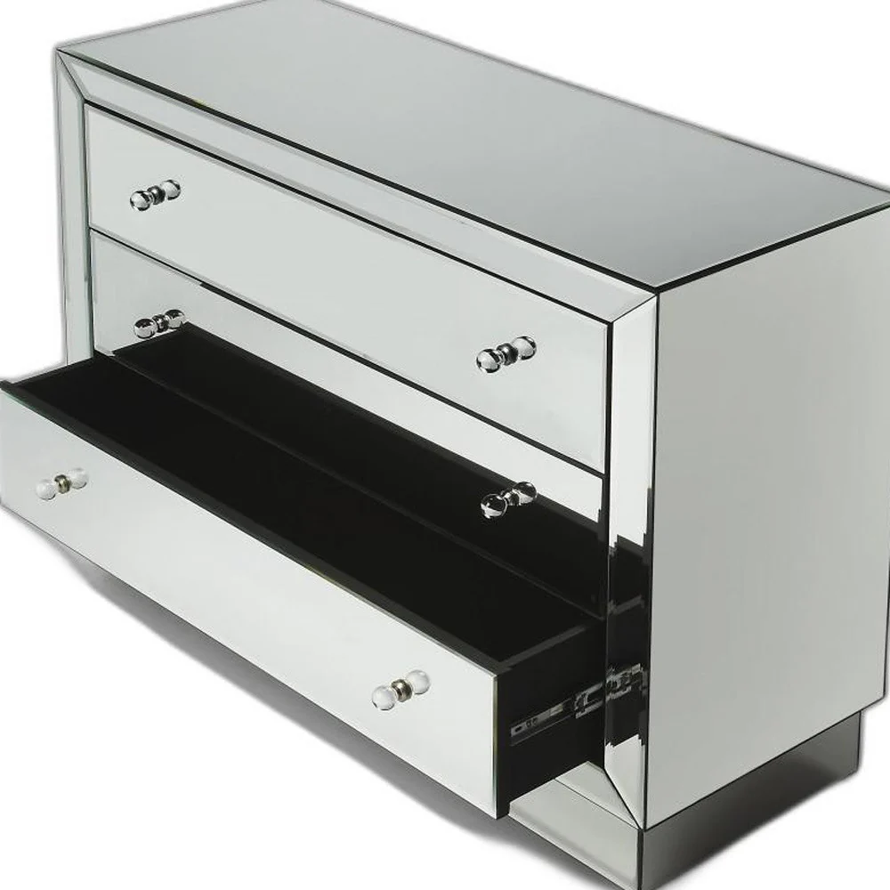 Emma Mirrored Chest By Homeroots - Image 4