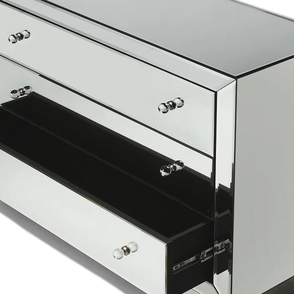 Emma Mirrored Chest By Homeroots - Image 5
