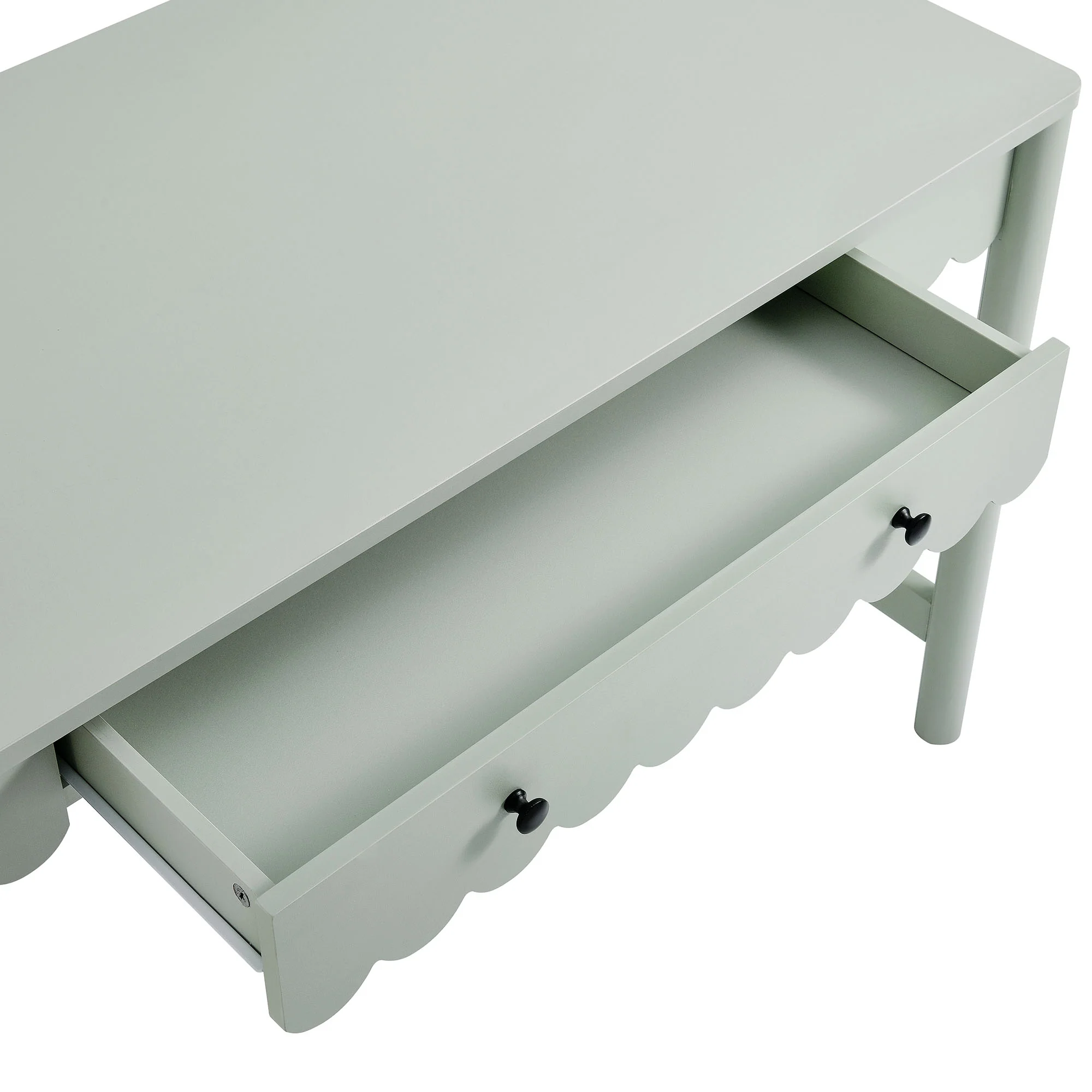 Emmeline 1-Drawer Scallop Writing Desk by Modway - Image 14