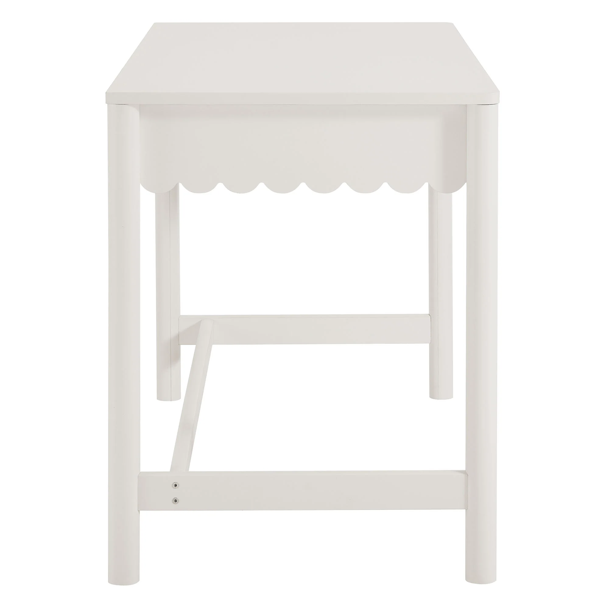 Emmeline 1-Drawer Scallop Writing Desk by Modway - Image 20