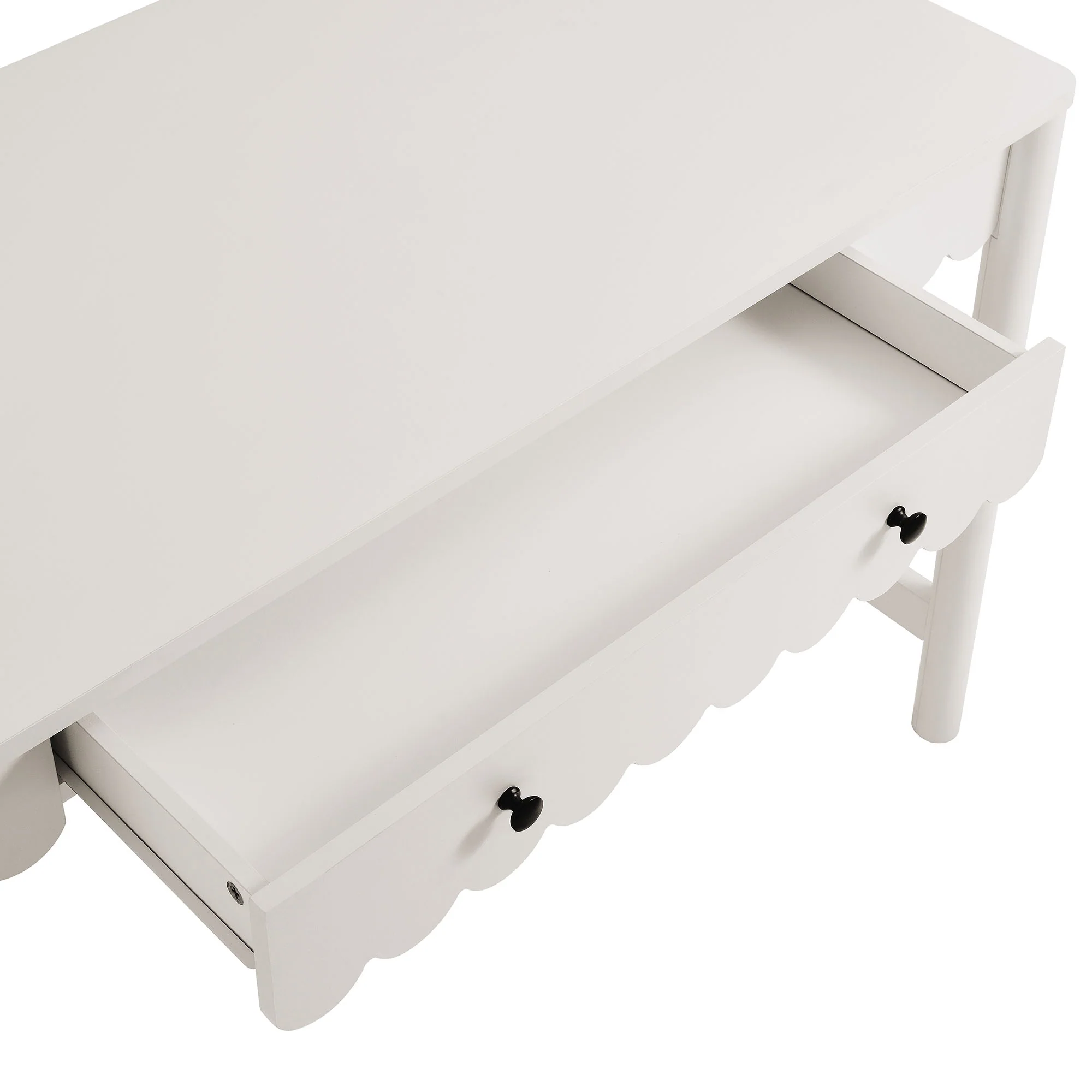 Emmeline 1-Drawer Scallop Writing Desk by Modway - Image 23
