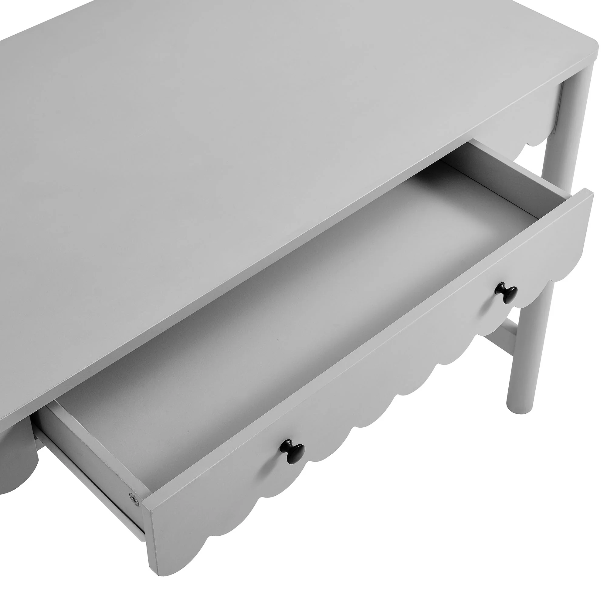 Emmeline 1-Drawer Scallop Writing Desk by Modway - Image 6