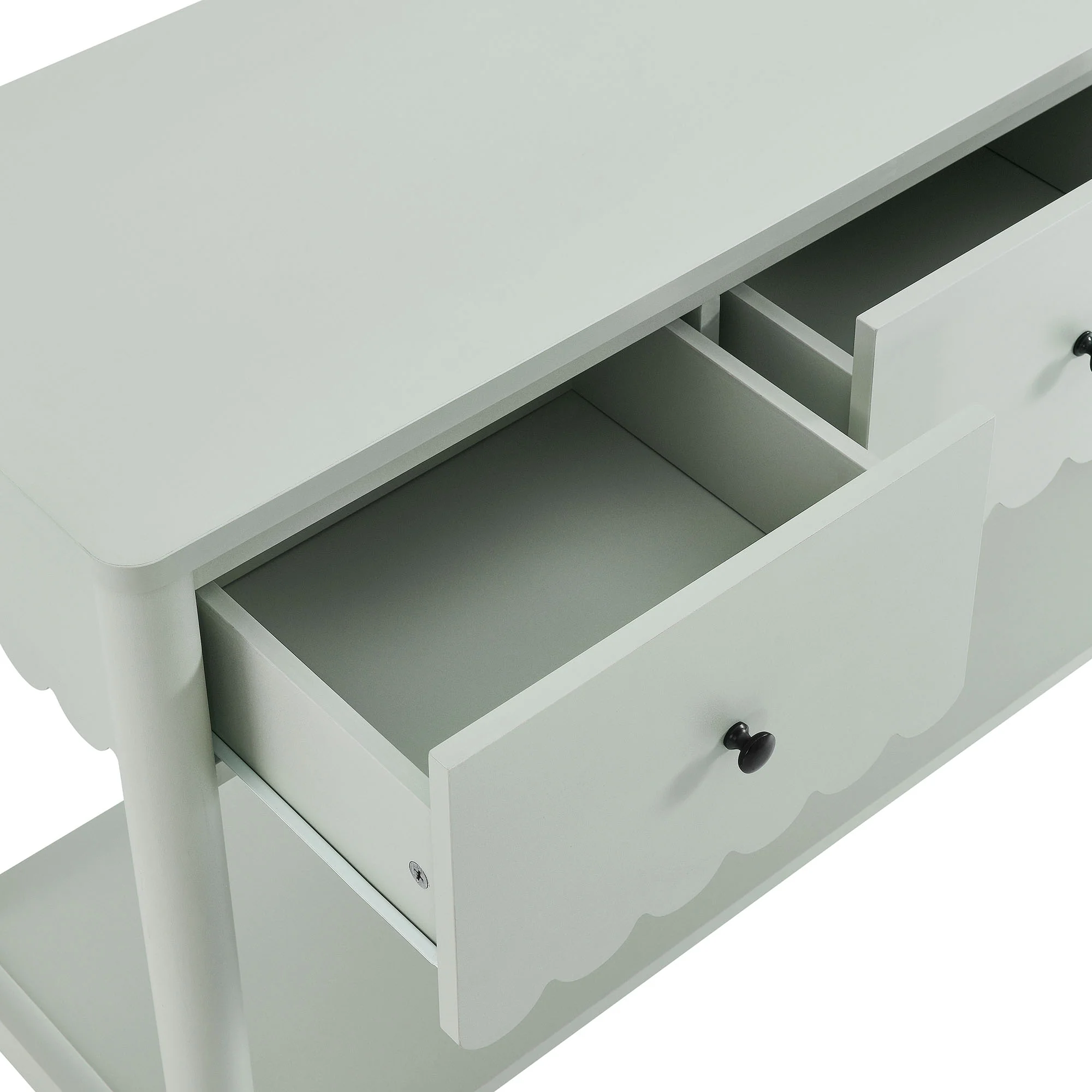 Emmeline 3-Drawer Scalloped Console Table by Modway - Image 12