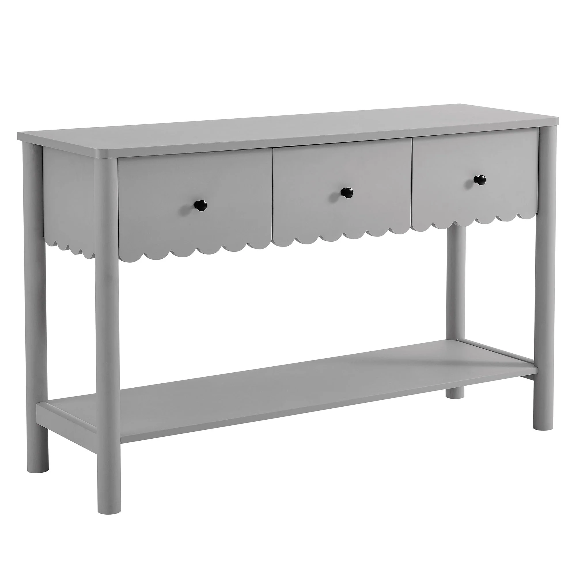 Emmeline 3-Drawer Scalloped Console Table by Modway - Image 2