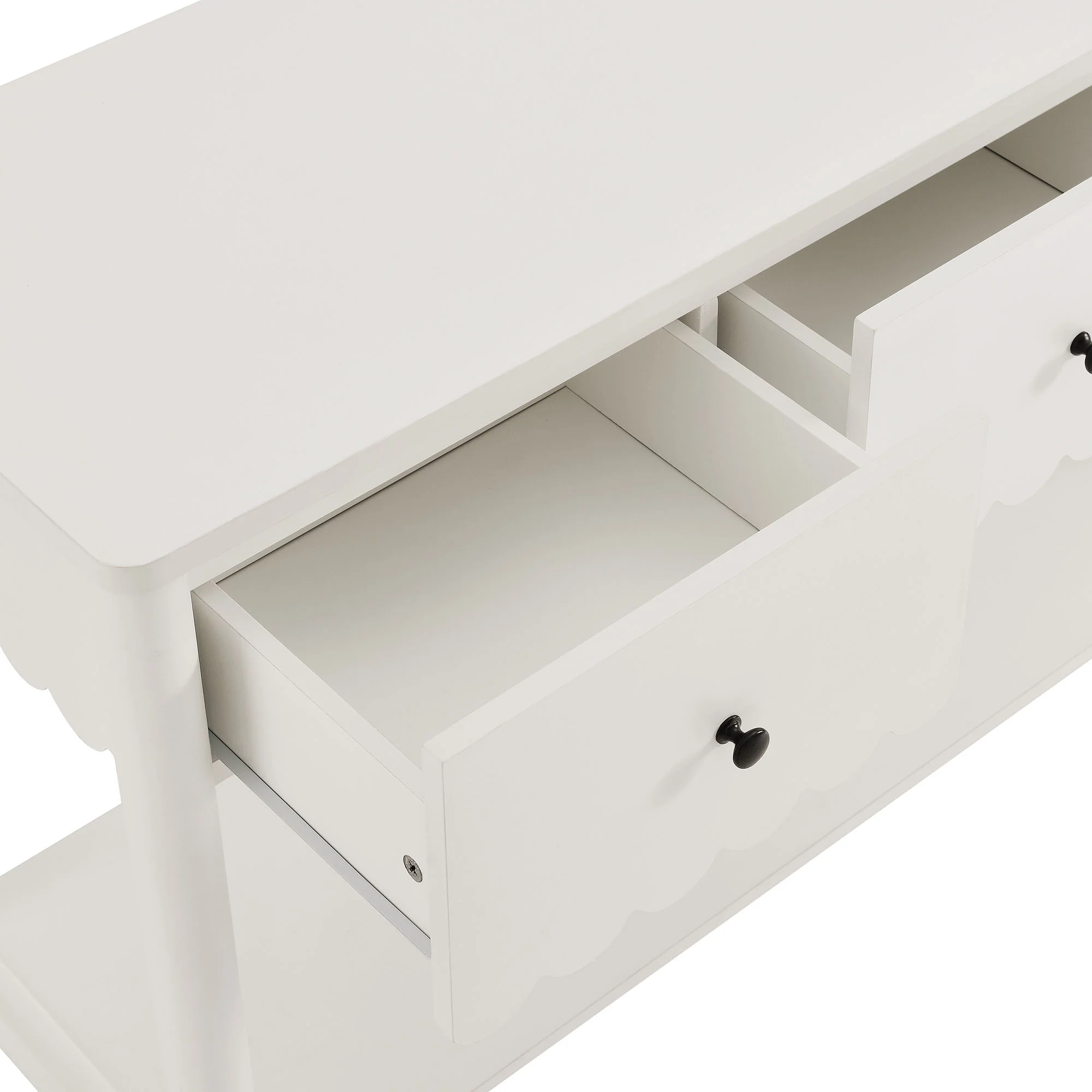 Emmeline 3-Drawer Scalloped Console Table by Modway - Image 20