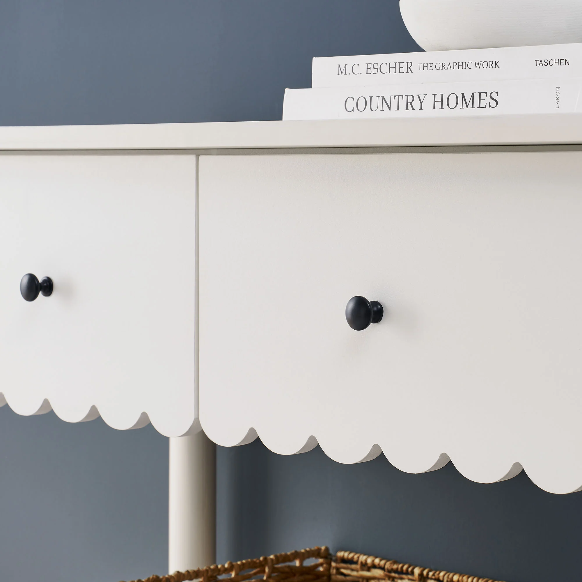 Emmeline 3-Drawer Scalloped Console Table by Modway - Image 21