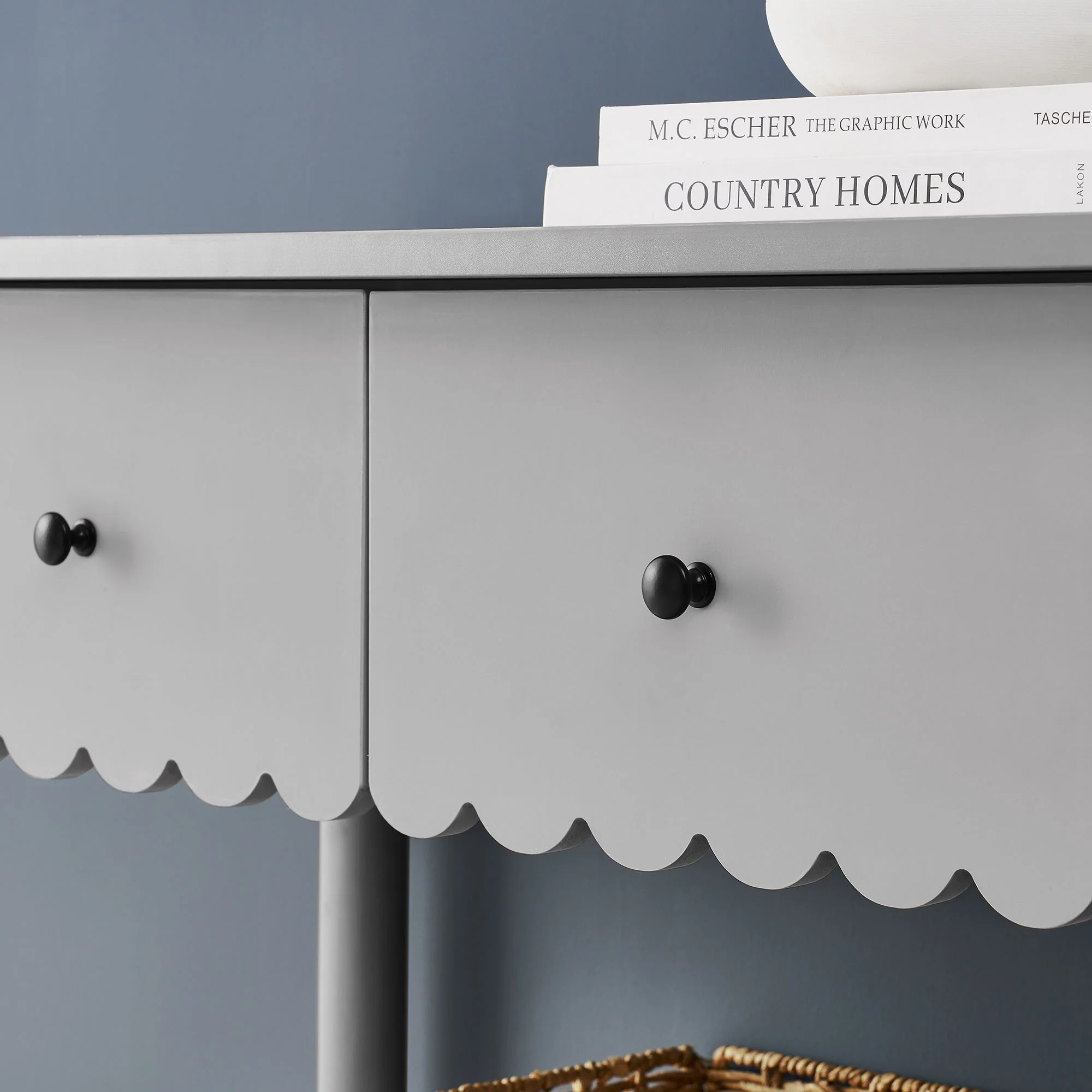 Emmeline 3-Drawer Scalloped Console Table by Modway - Image 6