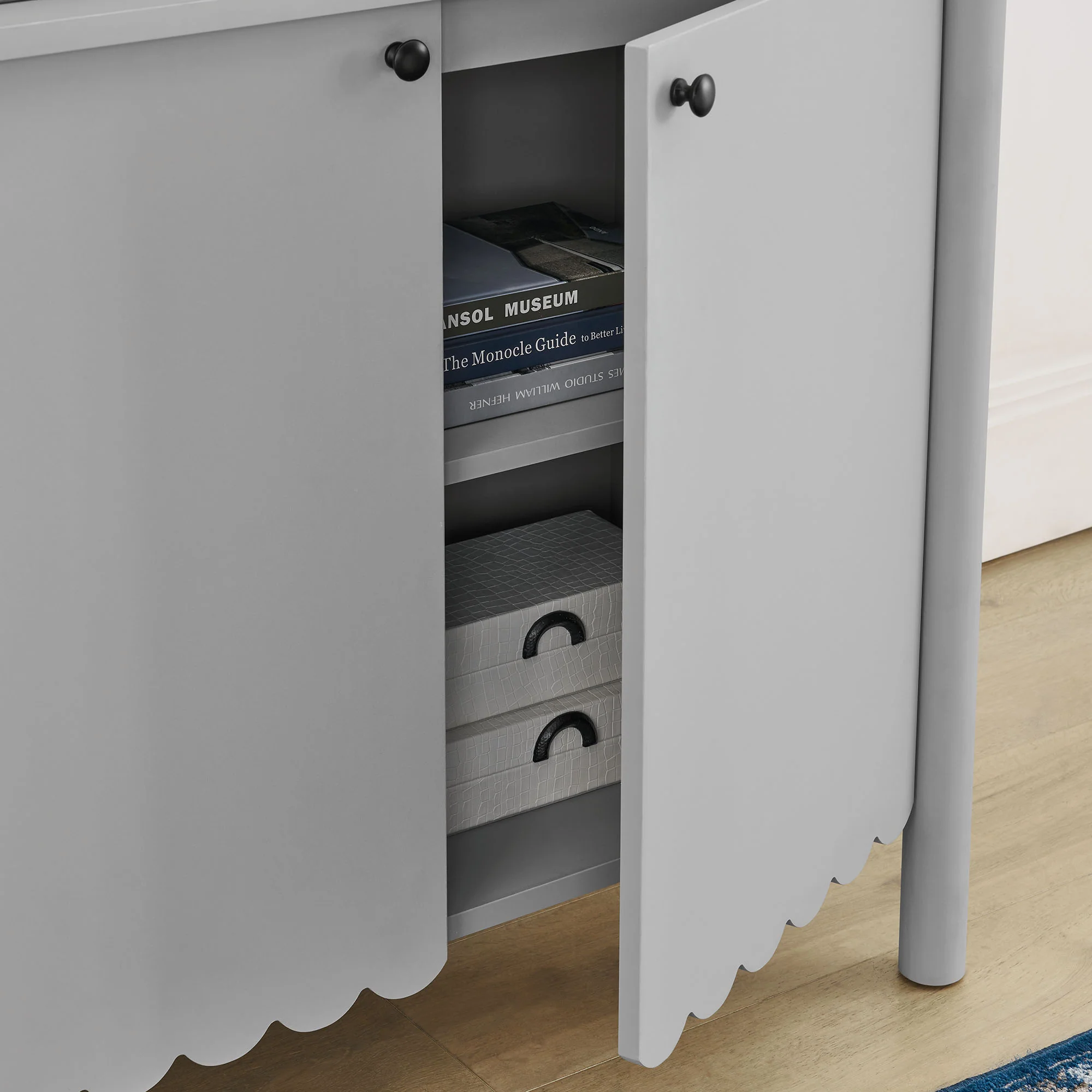 Emmeline 35" 2-Door Scalloped Sideboard Cabinet by Modway - Image 7