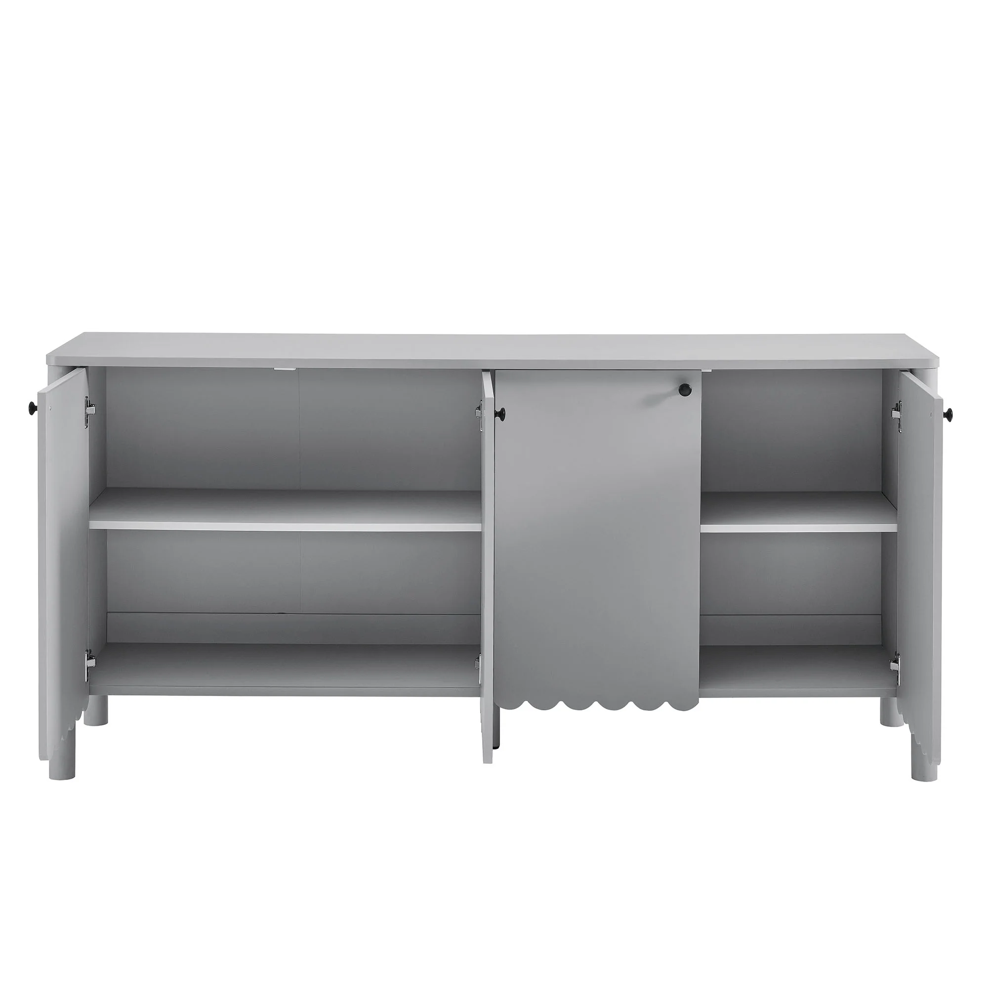 Emmeline 66" 4-Door Scalloped Sideboard Cabinet by Modway - Image 5