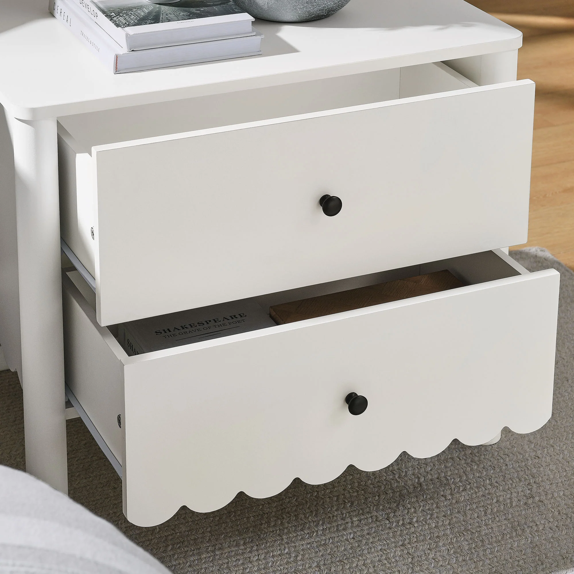 Emmeline Scalloped 2-Drawer Nightstand by Modway - Image 23