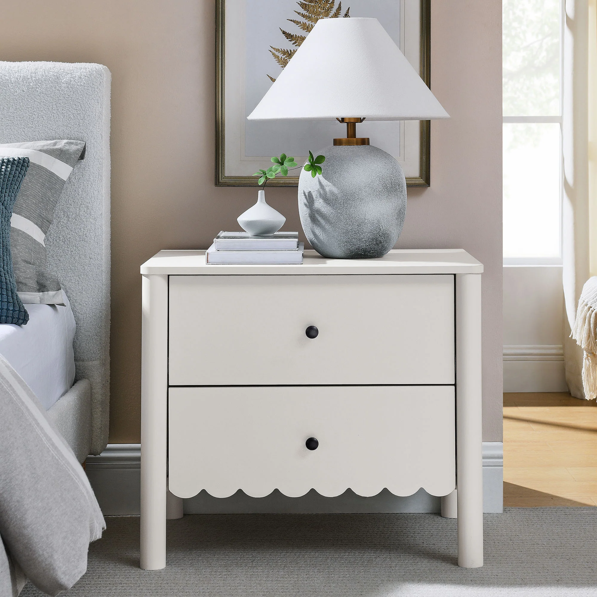 Emmeline Scalloped 2-Drawer Nightstand by Modway - Image 24
