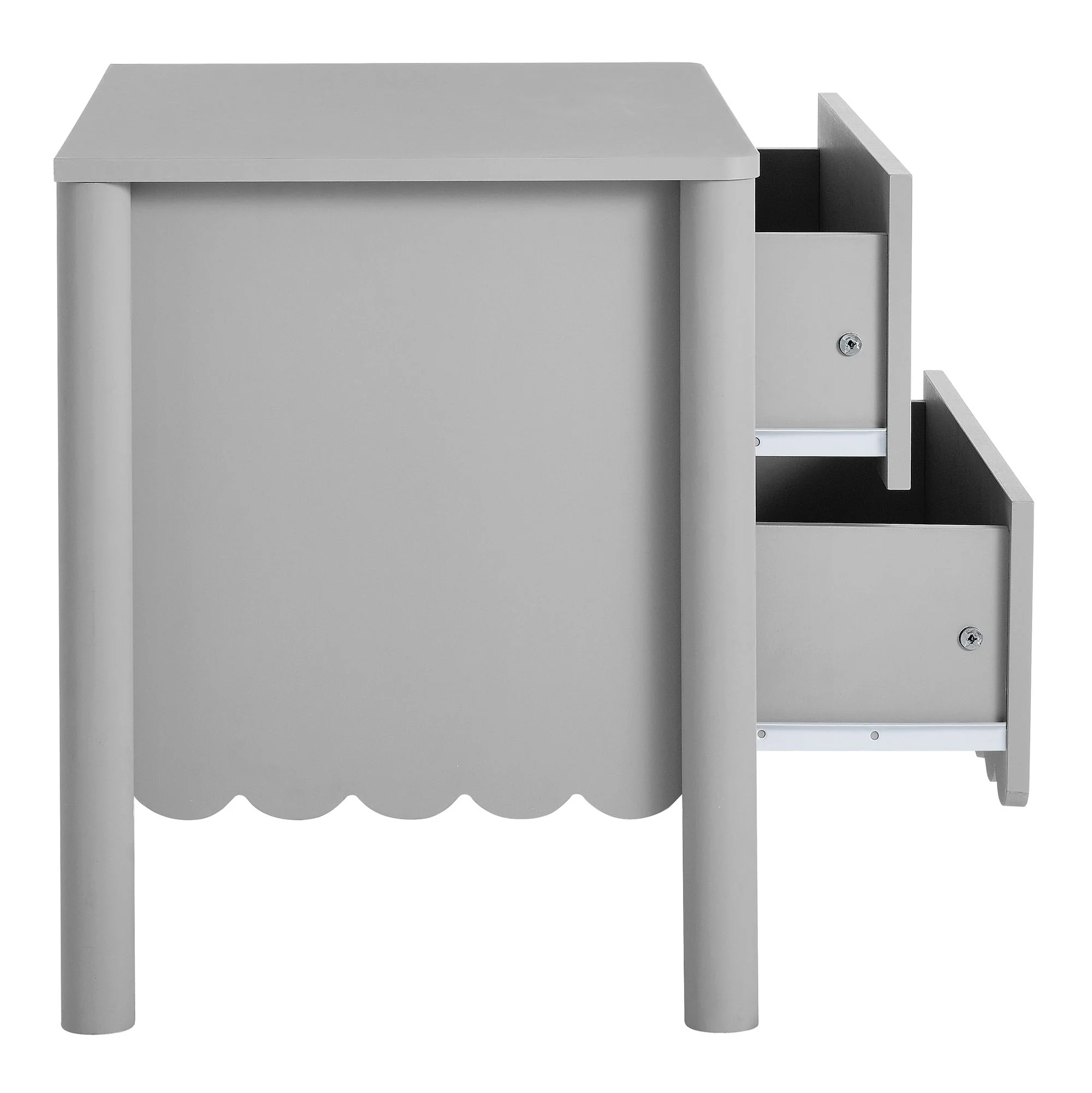 Emmeline Scalloped 2-Drawer Nightstand by Modway - Image 4