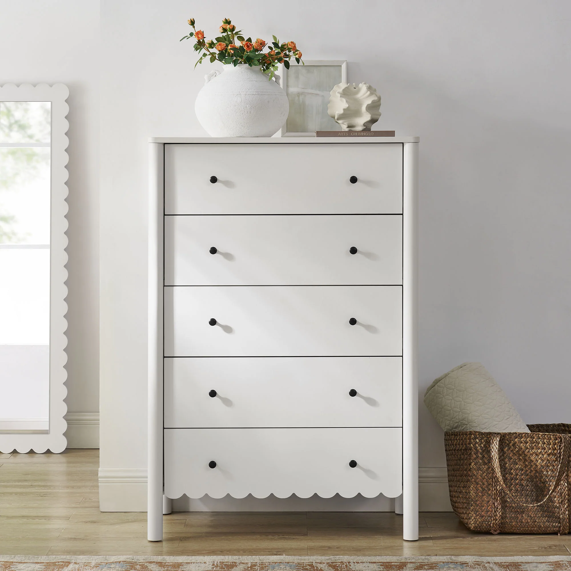 Emmeline Scalloped 5-Drawer Chest by Modway - Image 22
