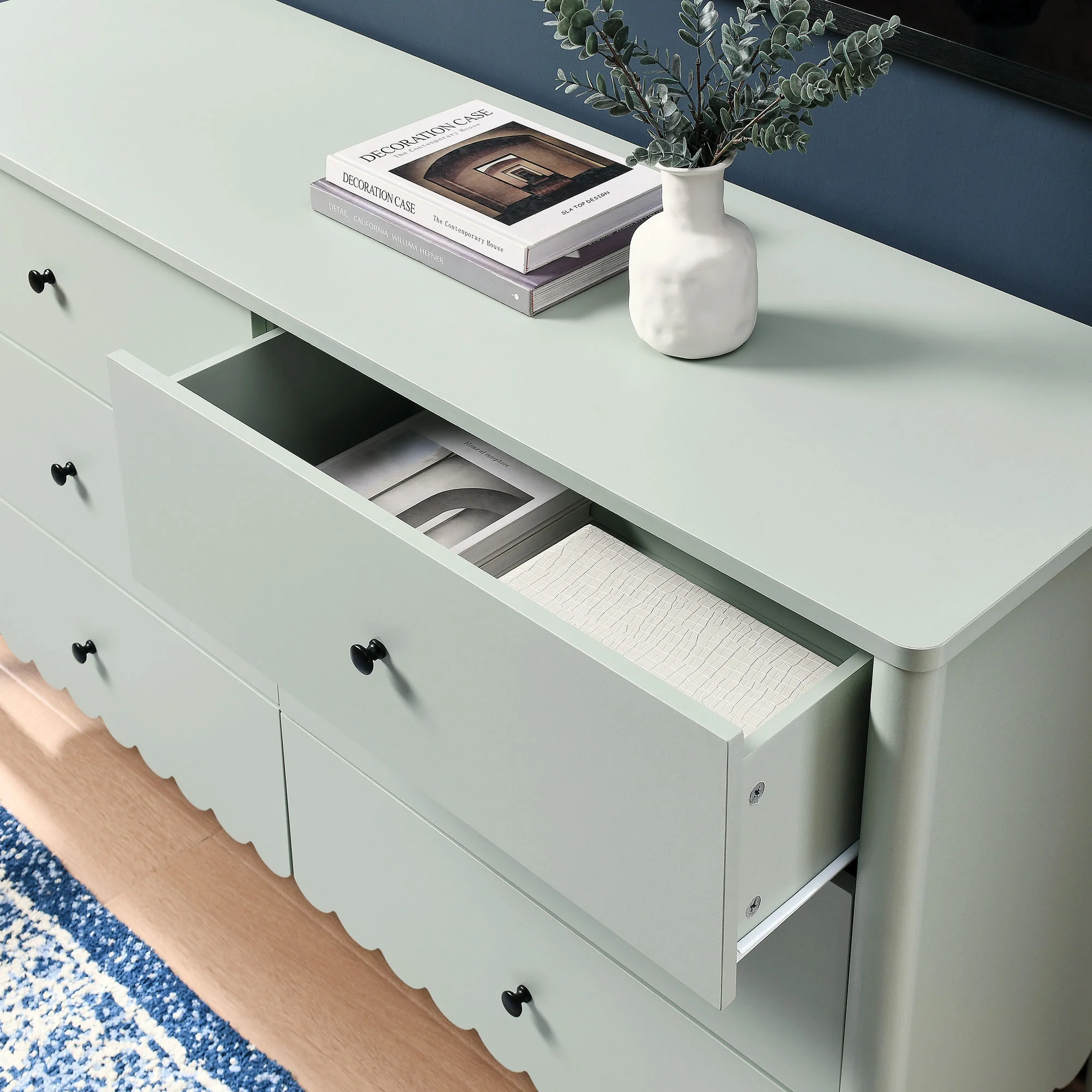 Emmeline Scalloped 6-Drawer Dresser by Modway - Image 16