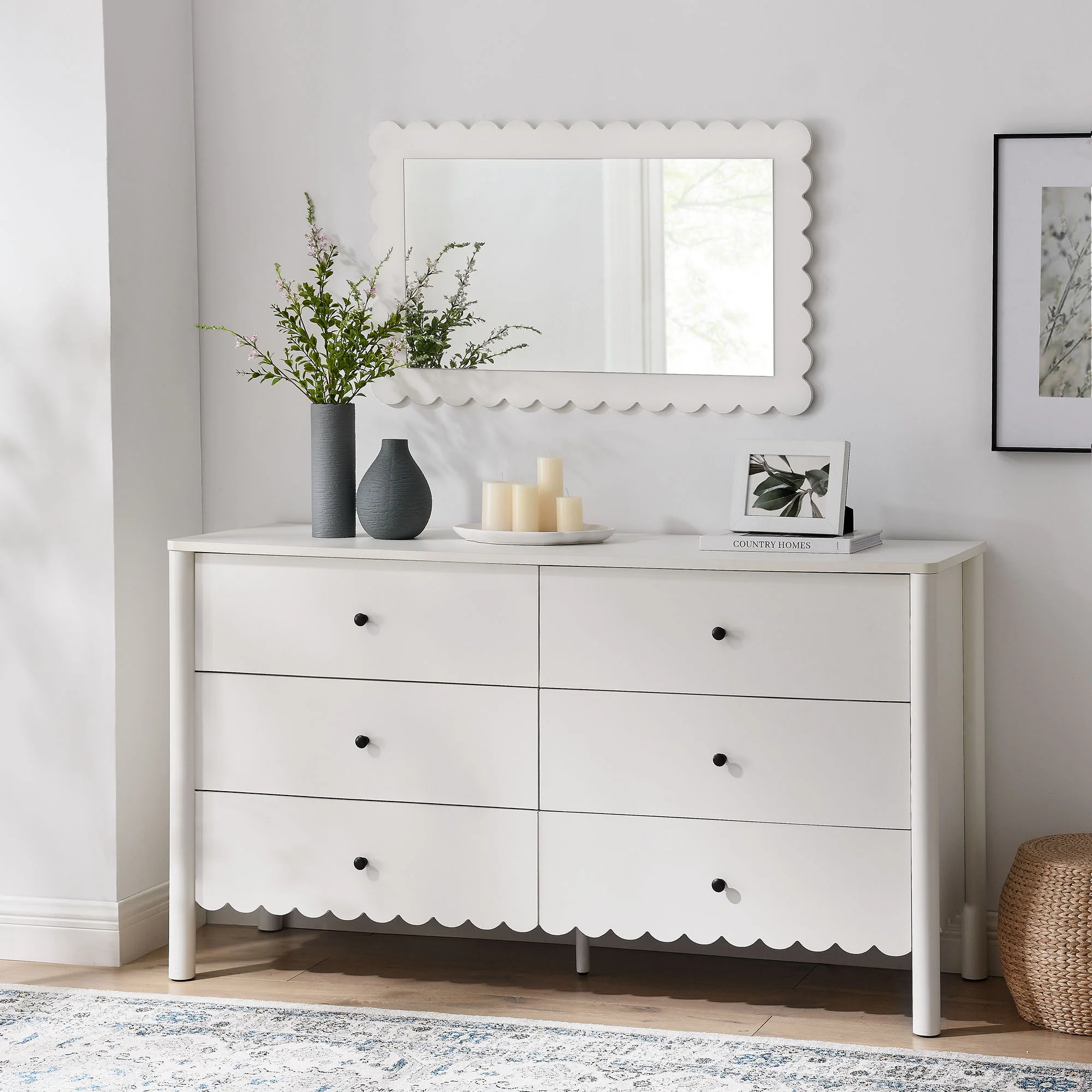 Emmeline Scalloped 6-Drawer Dresser by Modway - Image 28