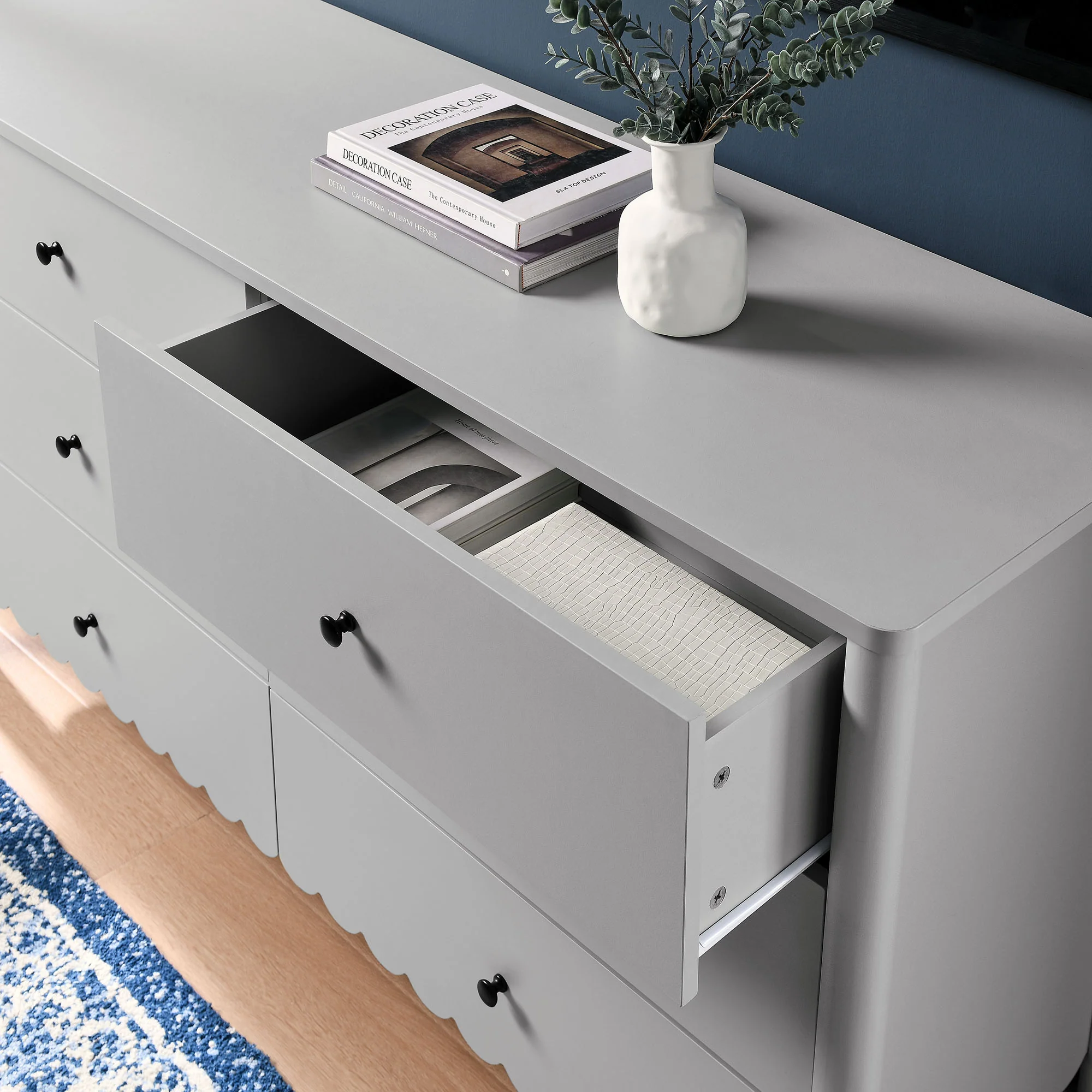 Emmeline Scalloped 6-Drawer Dresser by Modway - Image 7