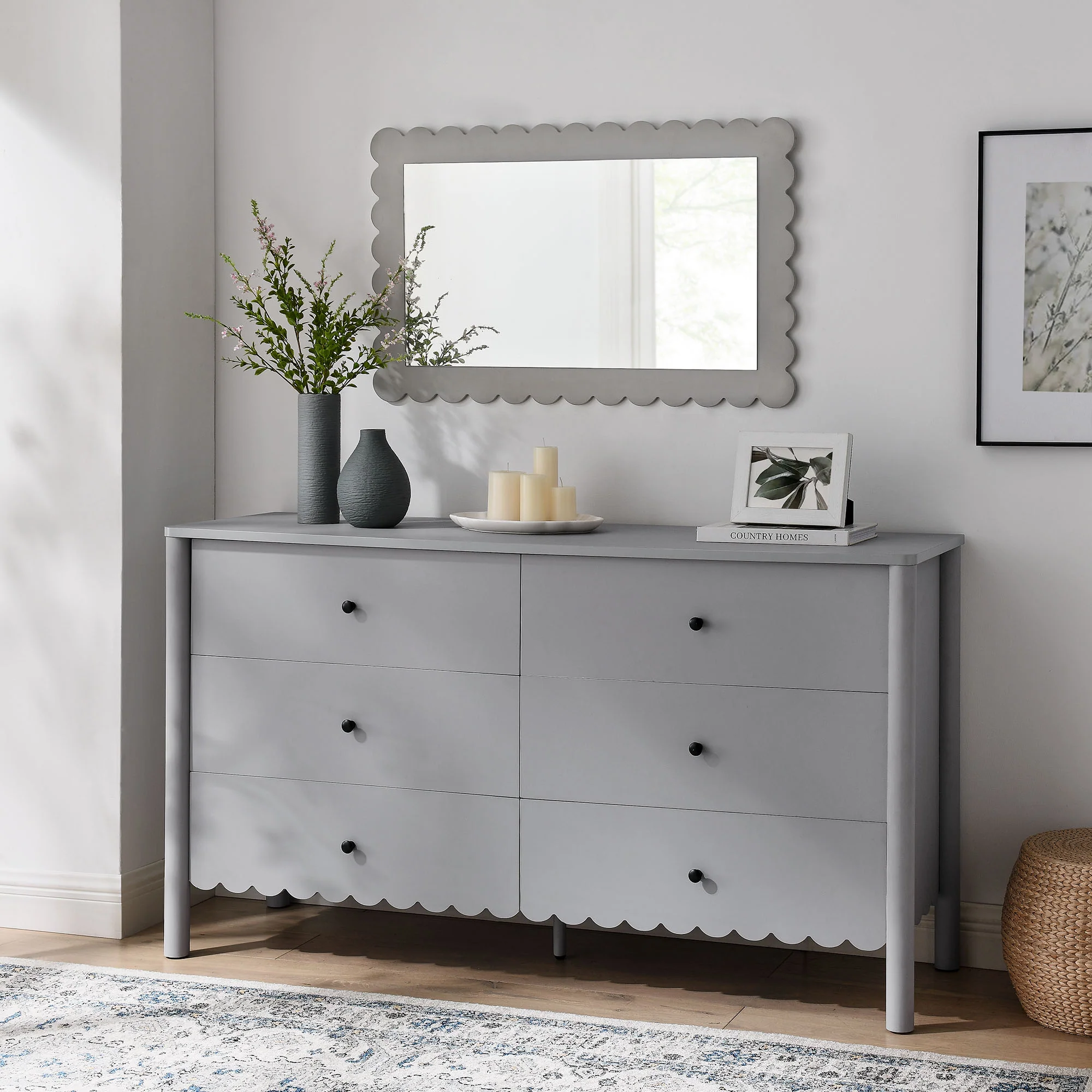Emmeline Scalloped 6-Drawer Dresser by Modway - Image 8
