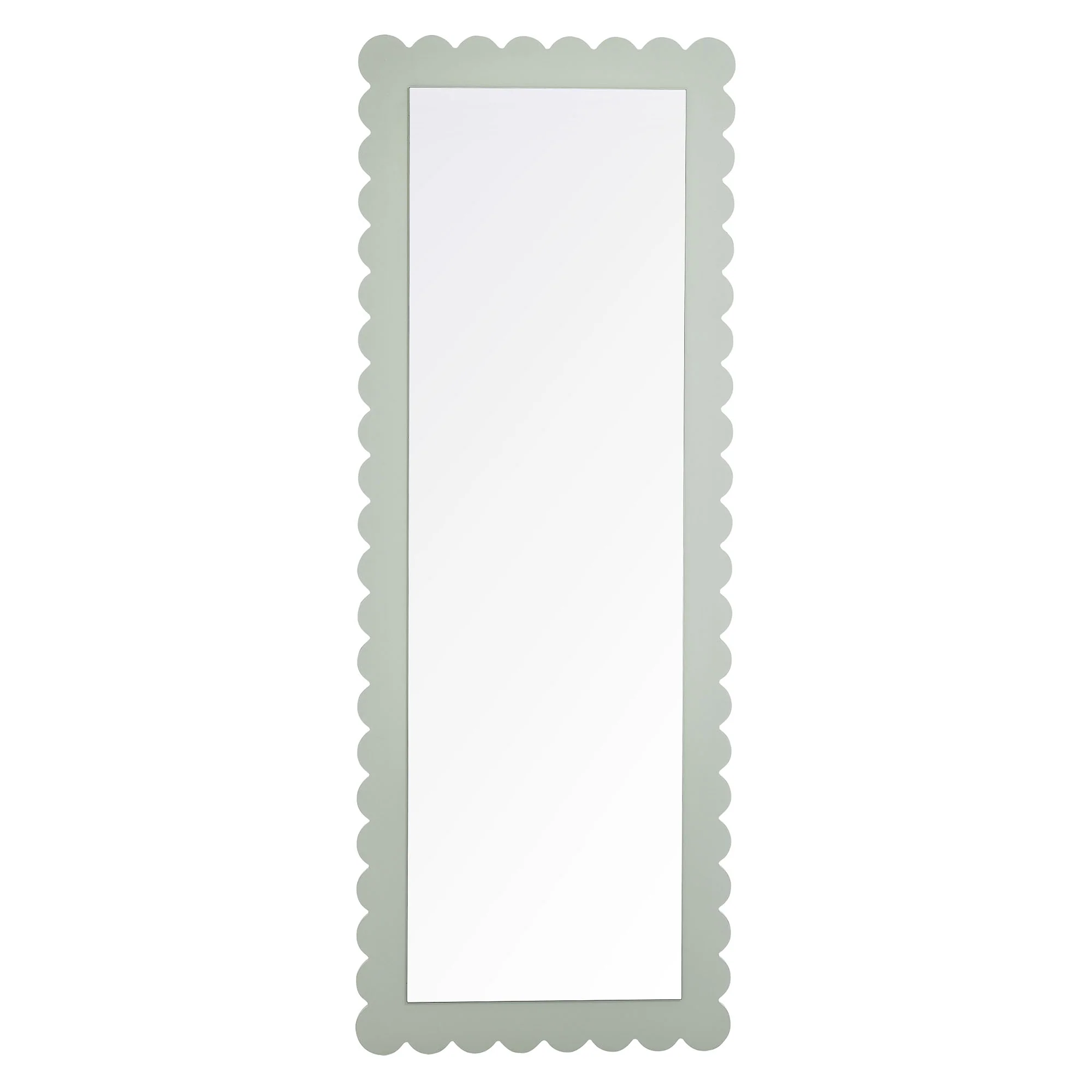 Emmeline Scalloped Rectangle Floor Mirror by Modway - Image 10