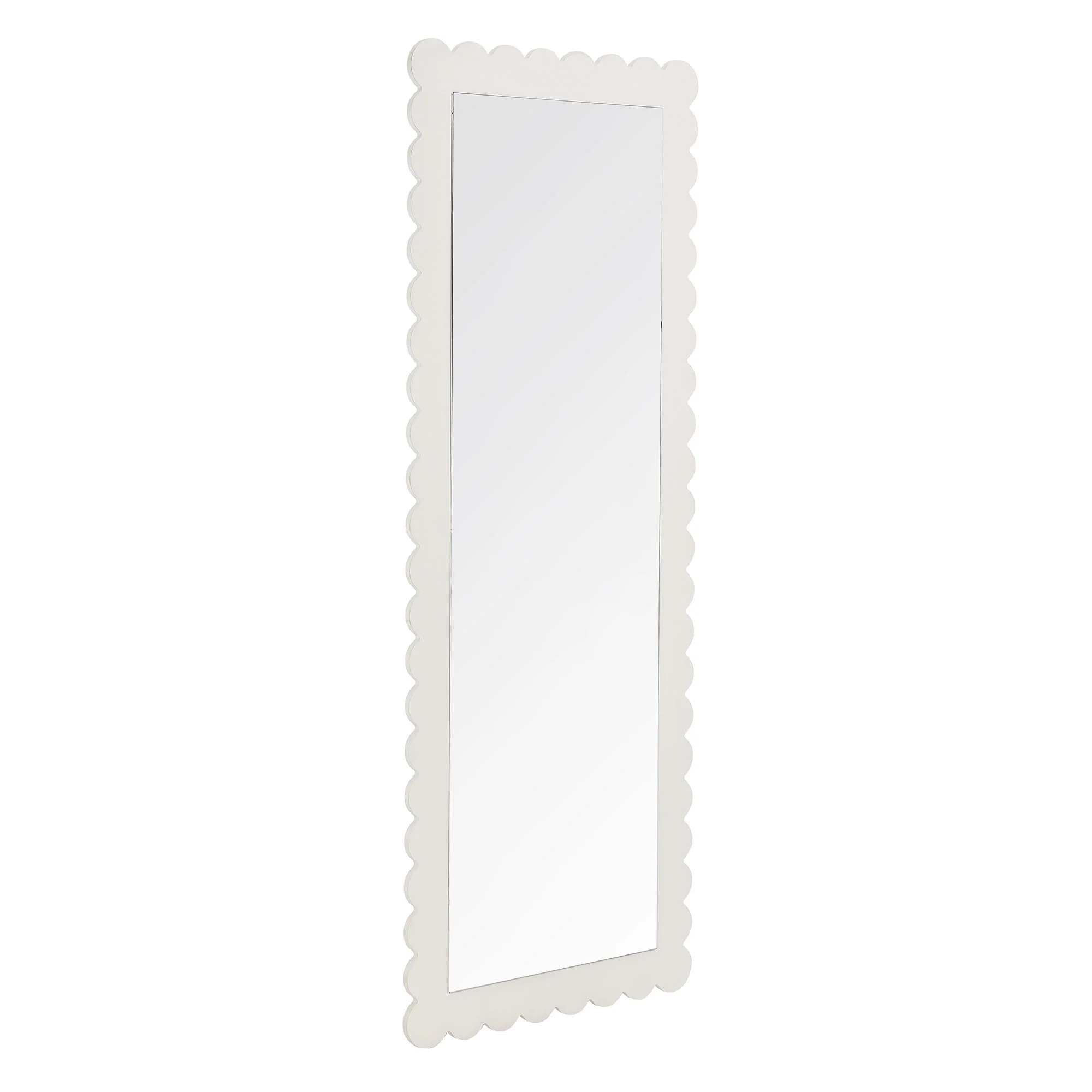 Emmeline Scalloped Rectangle Floor Mirror by Modway - Image 17
