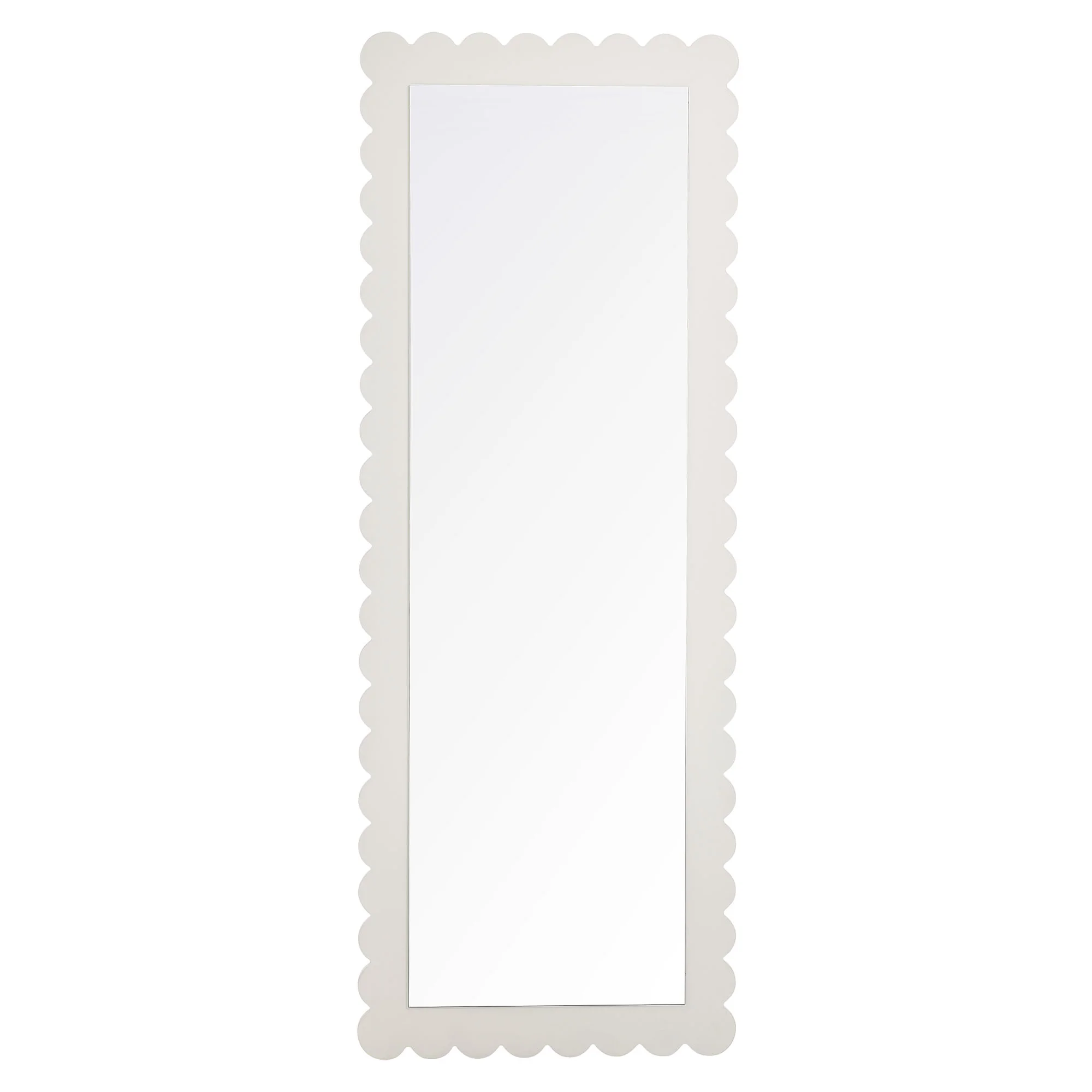 Emmeline Scalloped Rectangle Floor Mirror by Modway - Image 18